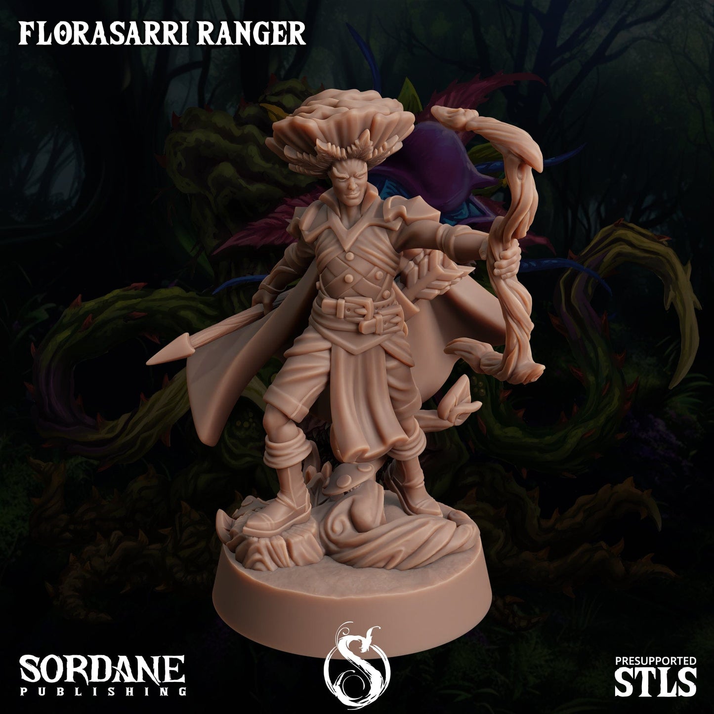 3D Printed Sordane Publishing Florasarri Ranger Cupid's Embrace Set 28 32mm D&D - 3D Printing Boss 