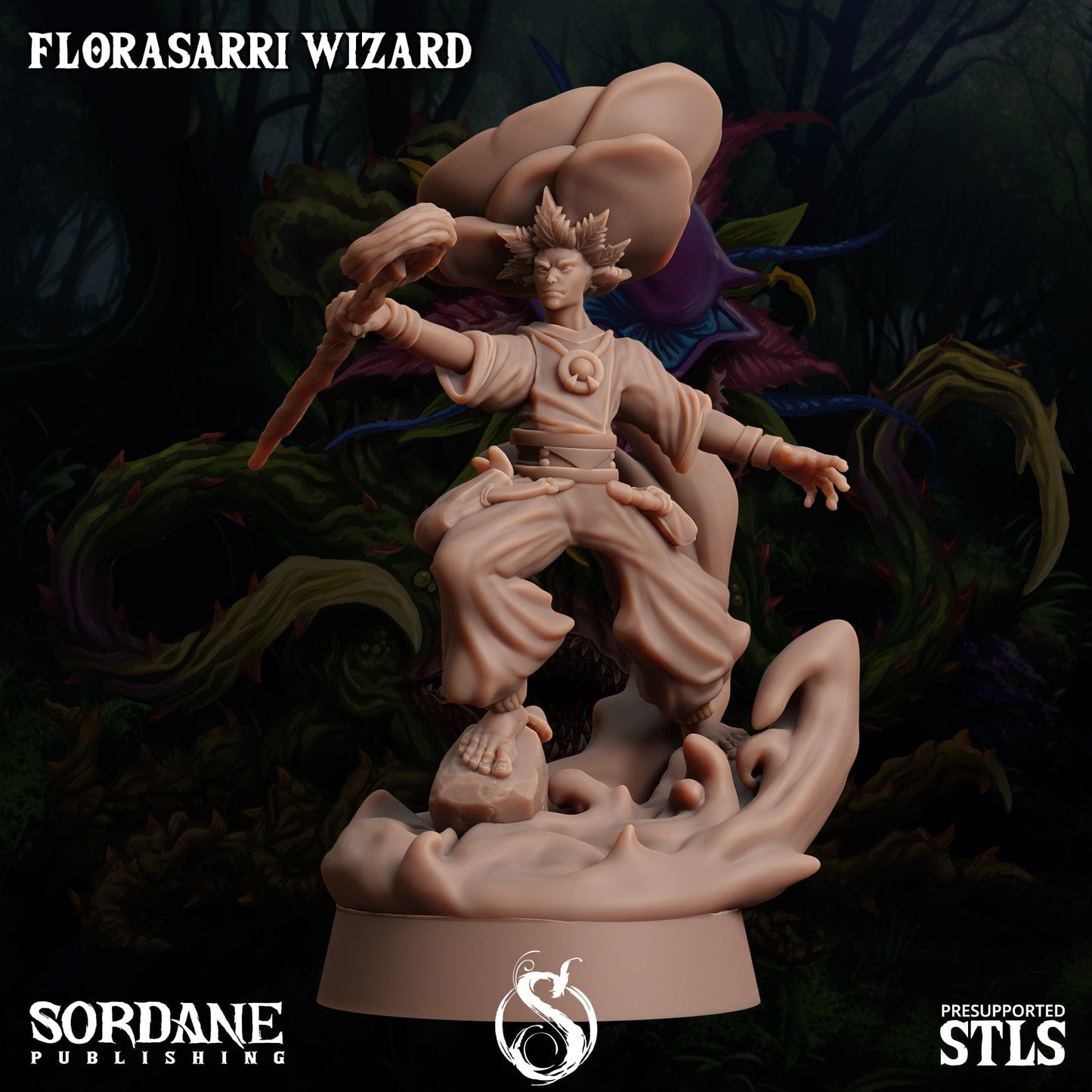 3D Printed Sordane Publishing Florasarri Wizard Cupid's Embrace Set 28 32mm D&D - 3D Printing Boss 
