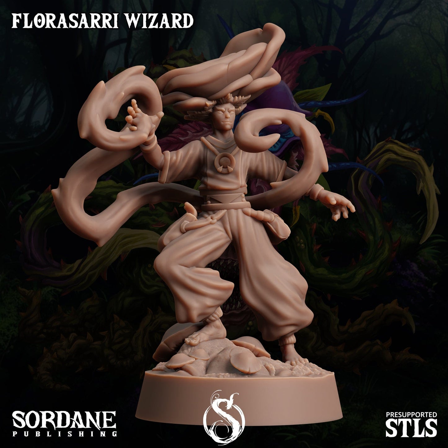 3D Printed Sordane Publishing Florasarri Wizard Cupid's Embrace Set 28 32mm D&D - 3D Printing Boss 