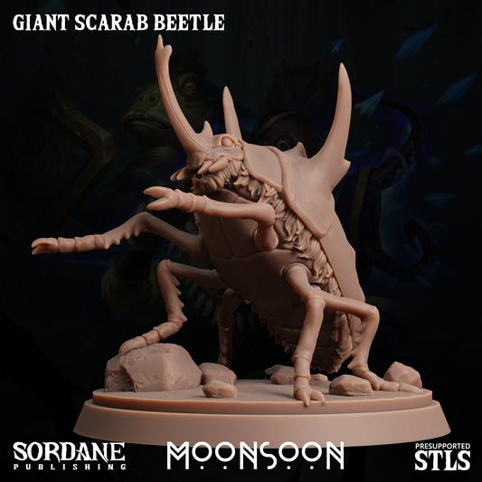 3D Printed Sordane Publishing Giant Scarab Beetle Moonsoon 28 32mm D&D - 3D Printing Boss 