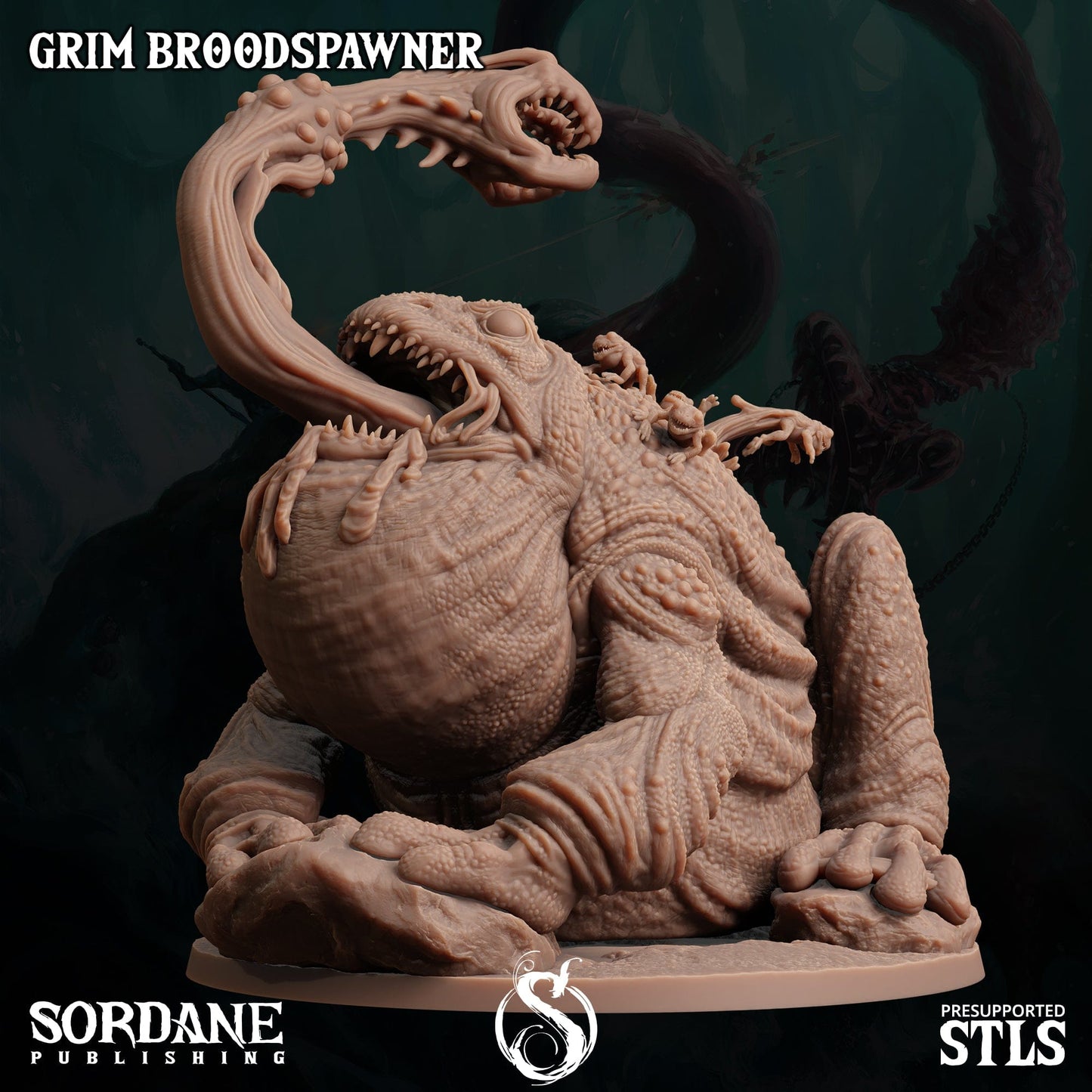 3D Printed Sordane Publishing Grim Broodspawner 28 32mm D&D - 3D Printing Boss 