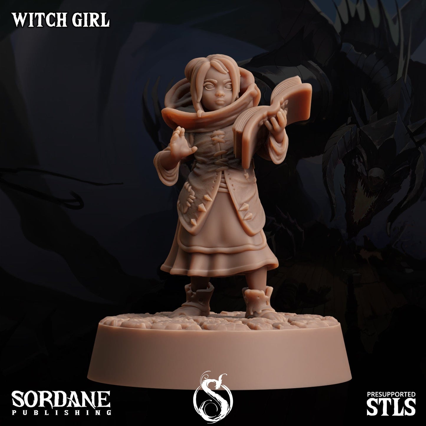 3D Printed Sordane Publishing Halloween Kids 28 32mm D&D - 3D Printing Boss 