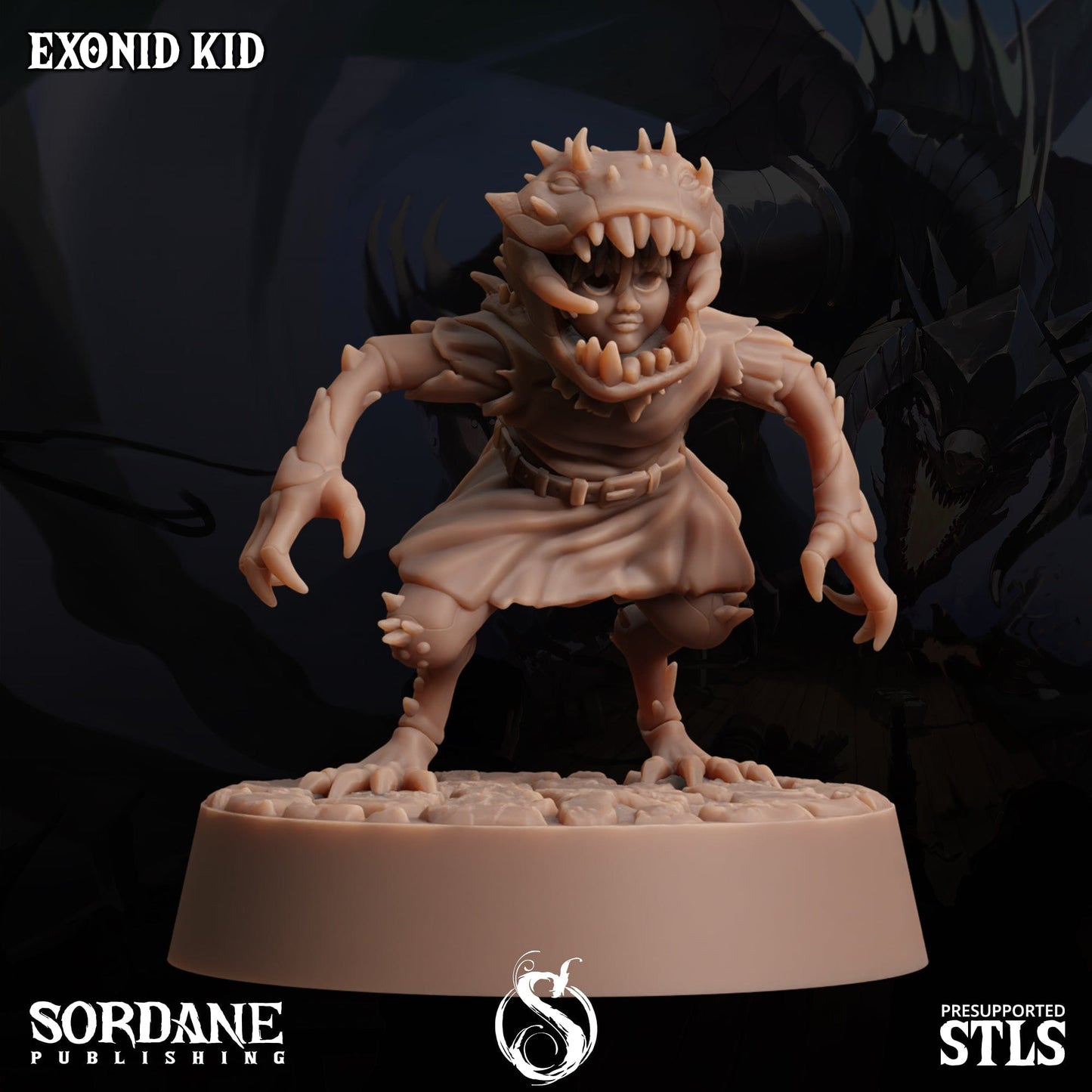 3D Printed Sordane Publishing Halloween Kids 28 32mm D&D - 3D Printing Boss 
