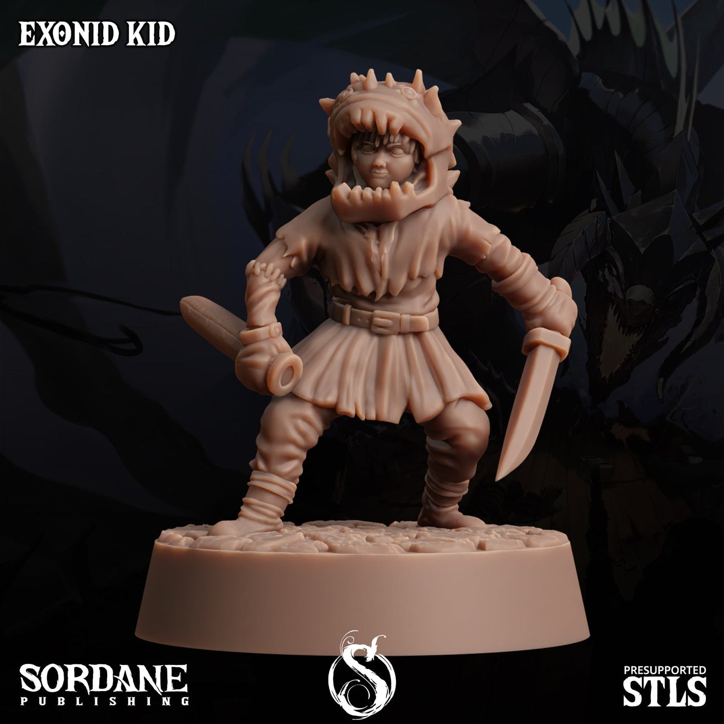 3D Printed Sordane Publishing Halloween Kids 28 32mm D&D - 3D Printing Boss 