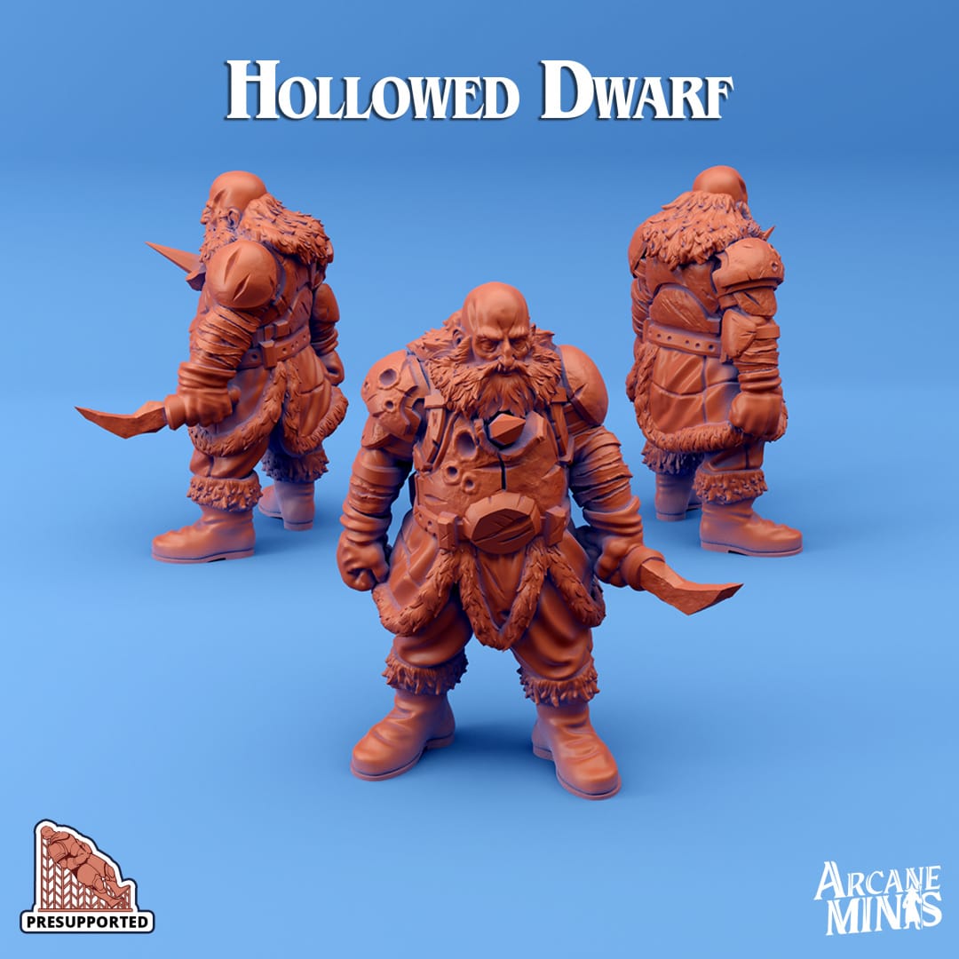 3D Printed Sordane Publishing Hollowed Ones 28 32mm D&D - 3D Printing Boss 