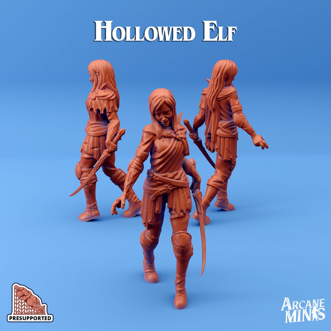3D Printed Sordane Publishing Hollowed Ones 28 32mm D&D - 3D Printing Boss 