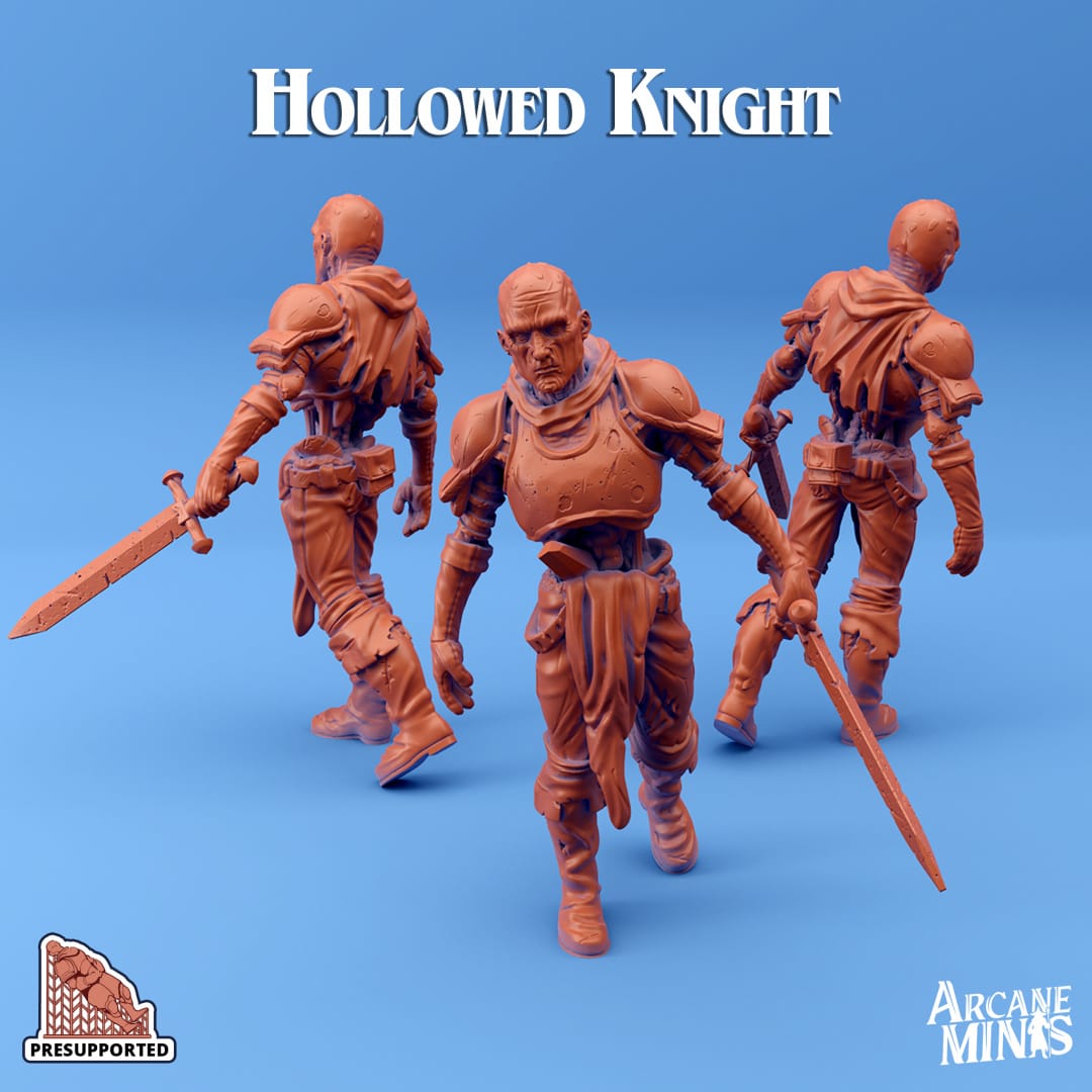 3D Printed Sordane Publishing Hollowed Ones 28 32mm D&D - 3D Printing Boss 