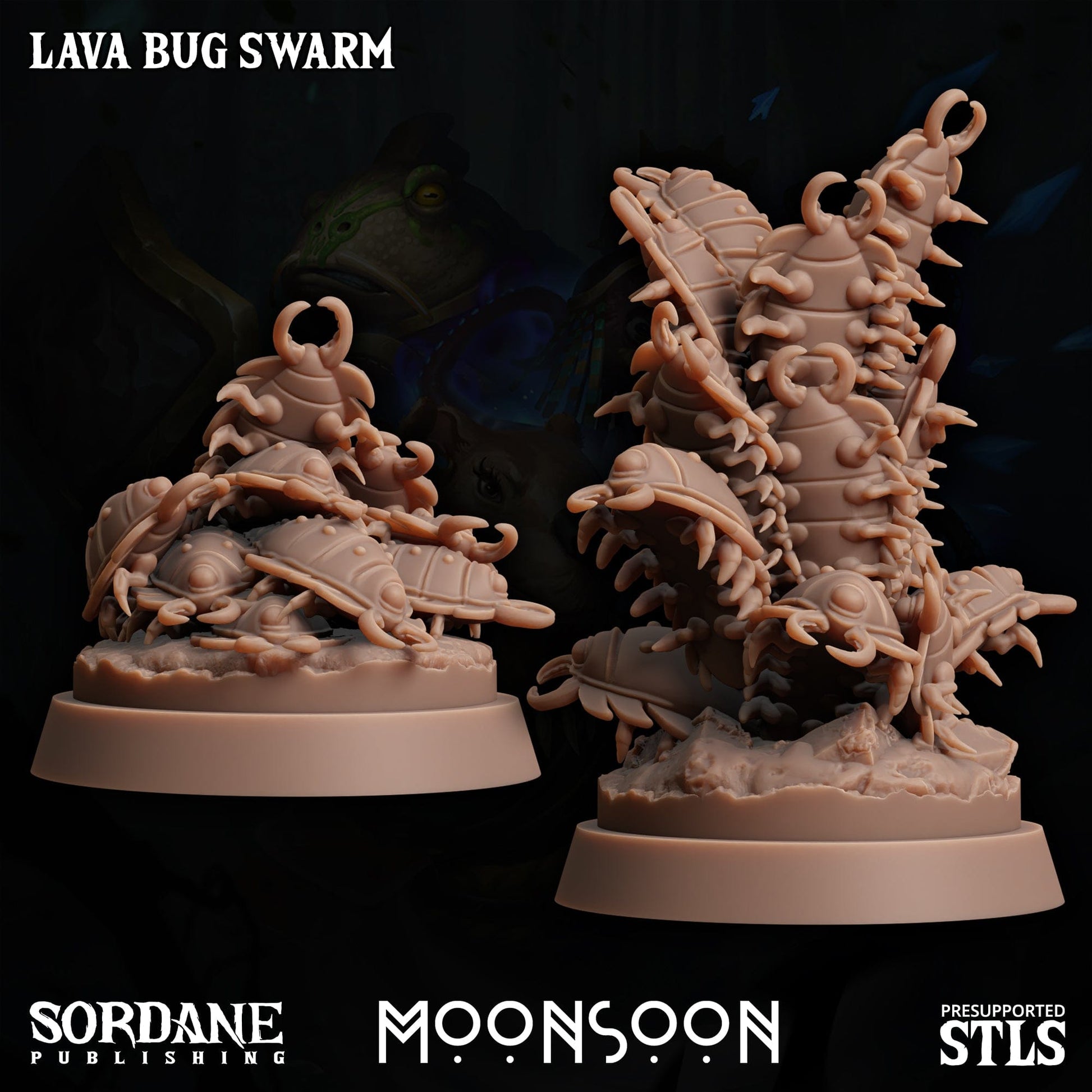 3D Printed Sordane Publishing Lava Bug Swarm Moonsoon 28 32mm D&D - 3D Printing Boss 