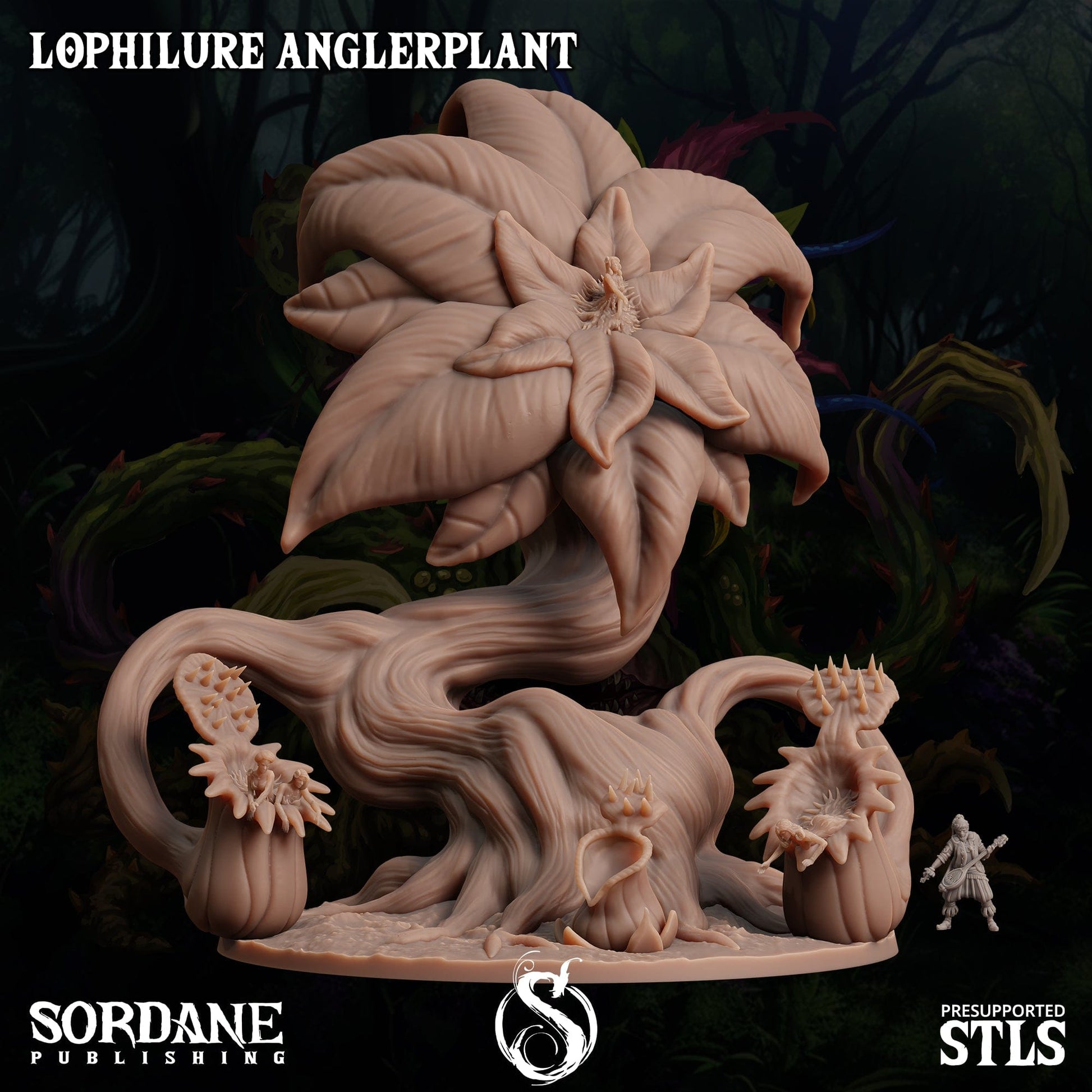 3D Printed Sordane Publishing Lophilure Anglerplant Cupid's Embrace Set 28 32mm D&D - 3D Printing Boss 