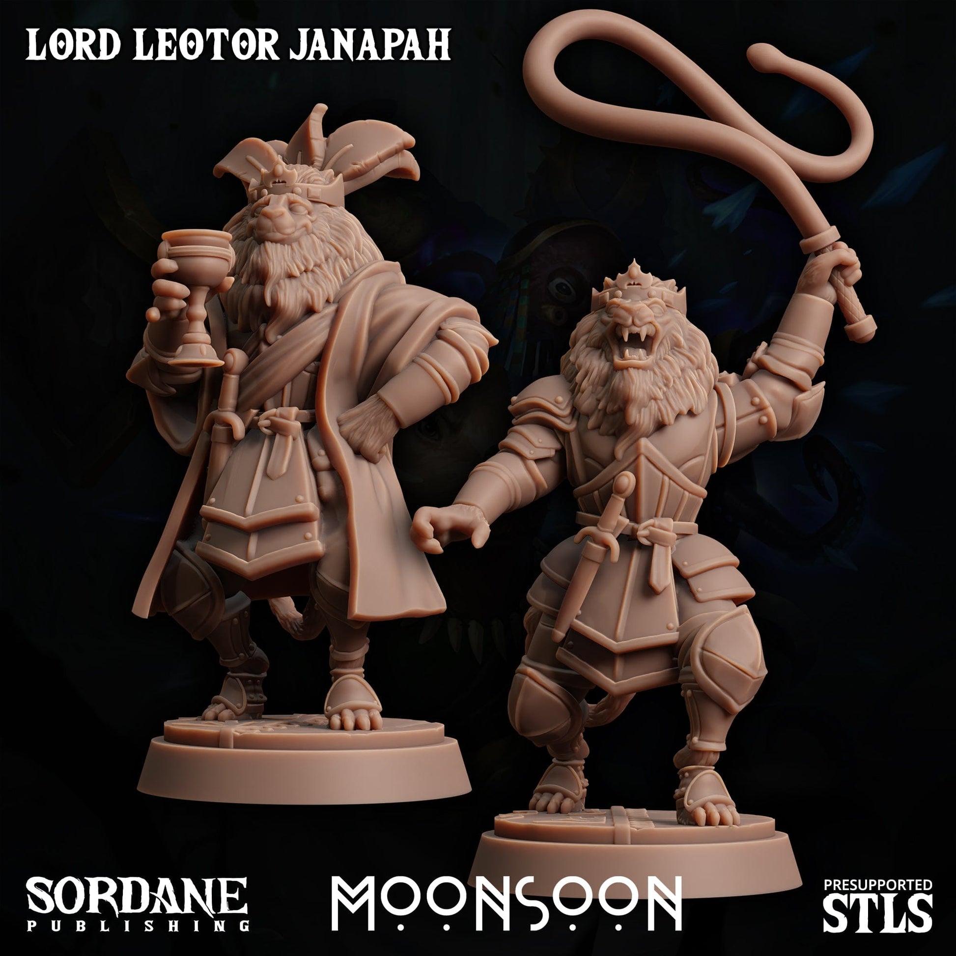 3D Printed Sordane Publishing Loxo Sorcerer Moonsoon 28 32mm D&D - 3D Printing Boss 
