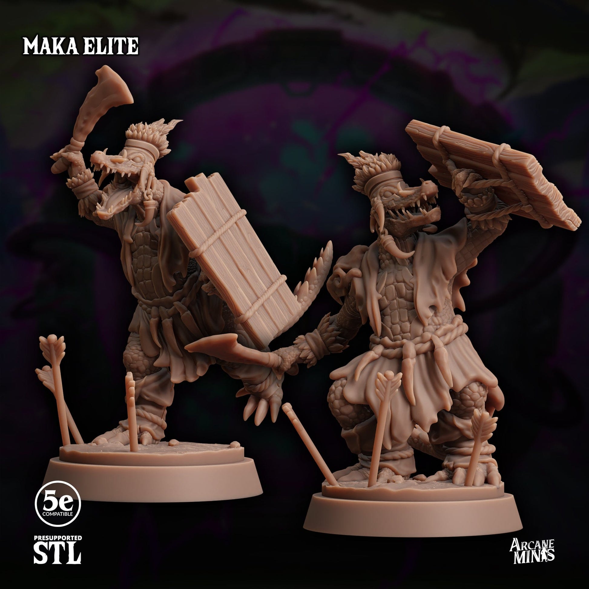 3D Printed Sordane Publishing Maka Elite Moonsoon 28 32mm D&D - 3D Printing Boss 