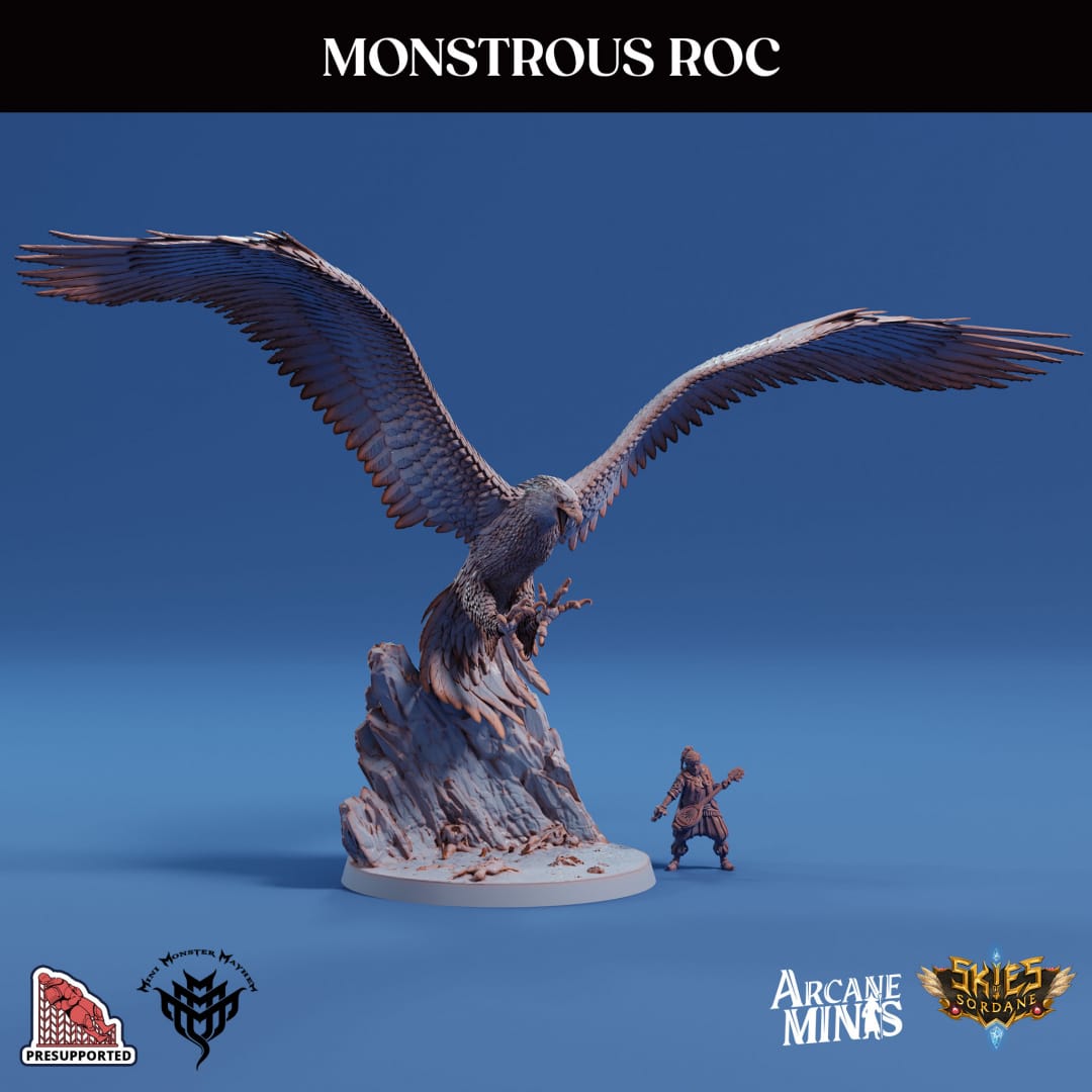 3D Printed Sordane Publishing Monstrous Roc 28 32mm D&D - 3D Printing Boss 