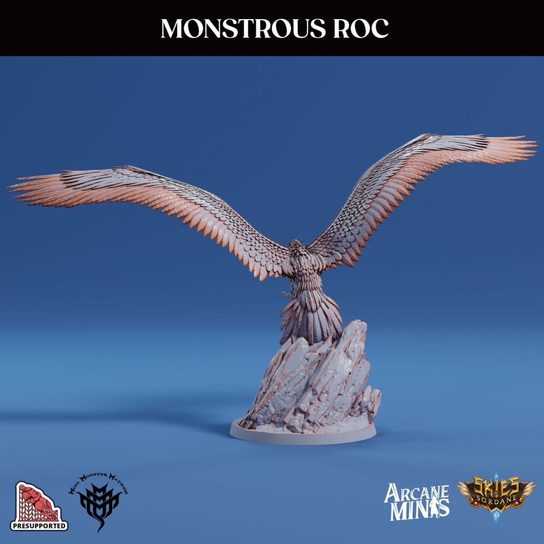 3D Printed Sordane Publishing Monstrous Roc 28 32mm D&D - 3D Printing Boss 