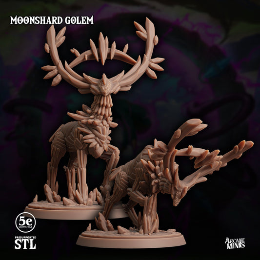 3D Printed Sordane Publishing Moonshard Golem Moonsoon 28 32mm D&D - 3D Printing Boss 
