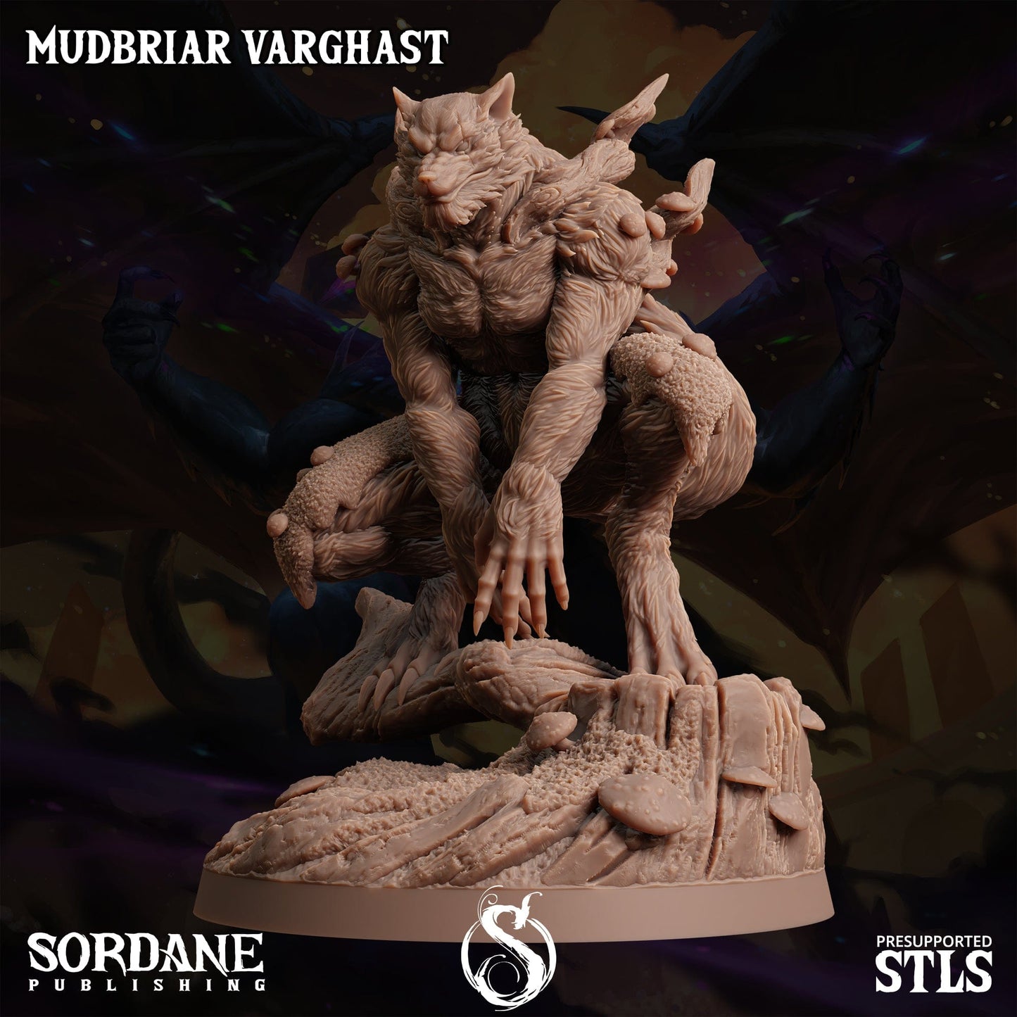 3D Printed Sordane Publishing Mudbriar Varghast Monster Mayhem II 28 32mm D&D - 3D Printing Boss 