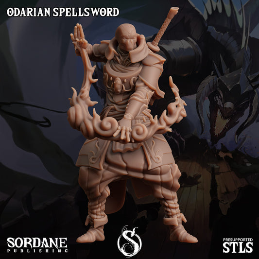 3D Printed Sordane Publishing Odarian Spellsword 28 32mm D&D - 3D Printing Boss 