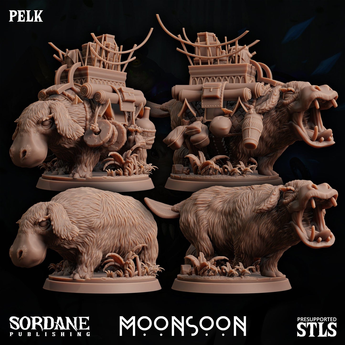 3D Printed Sordane Publishing Pelk Moonsoon 28 32mm D&D - 3D Printing Boss 