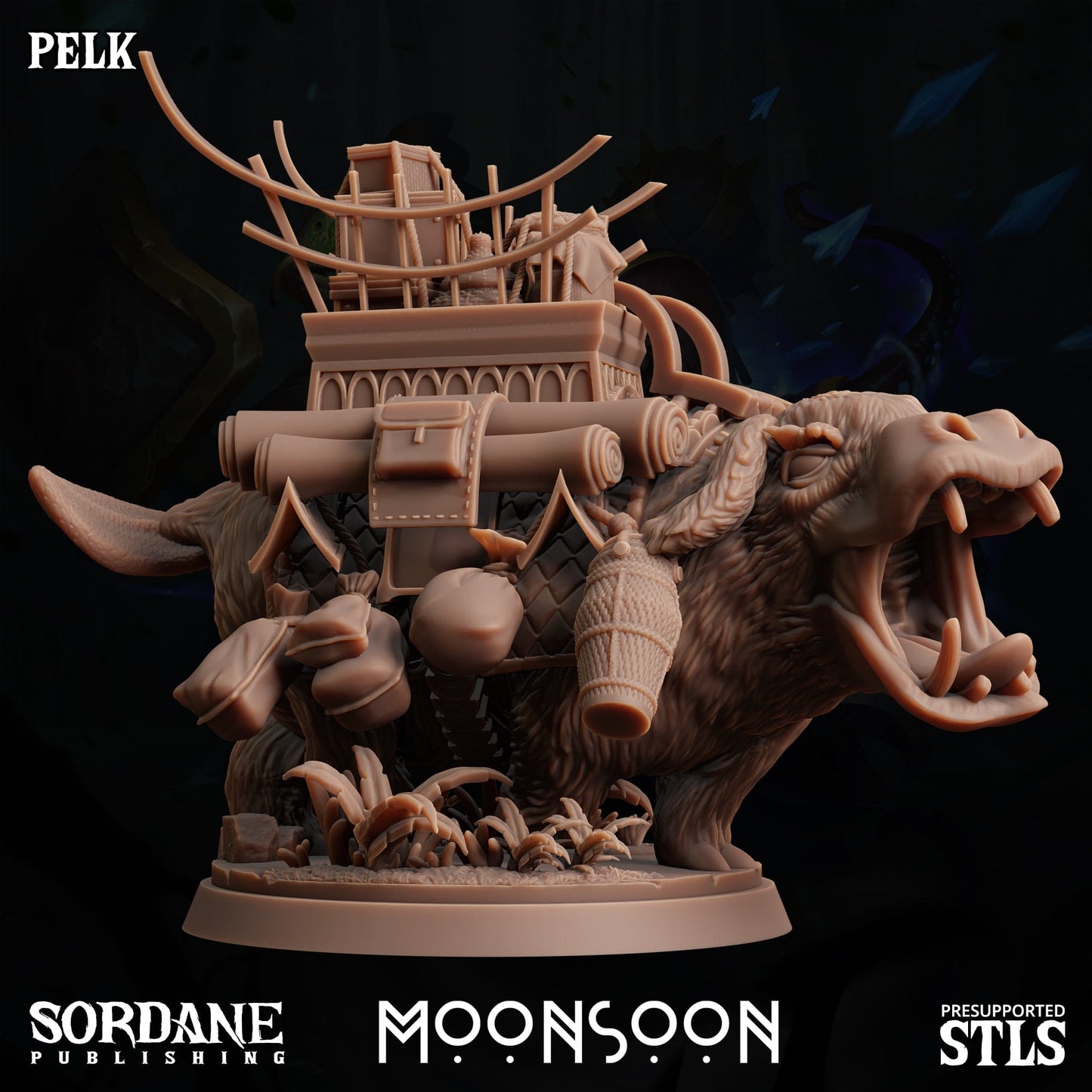 3D Printed Sordane Publishing Pelk Moonsoon 28 32mm D&D - 3D Printing Boss 