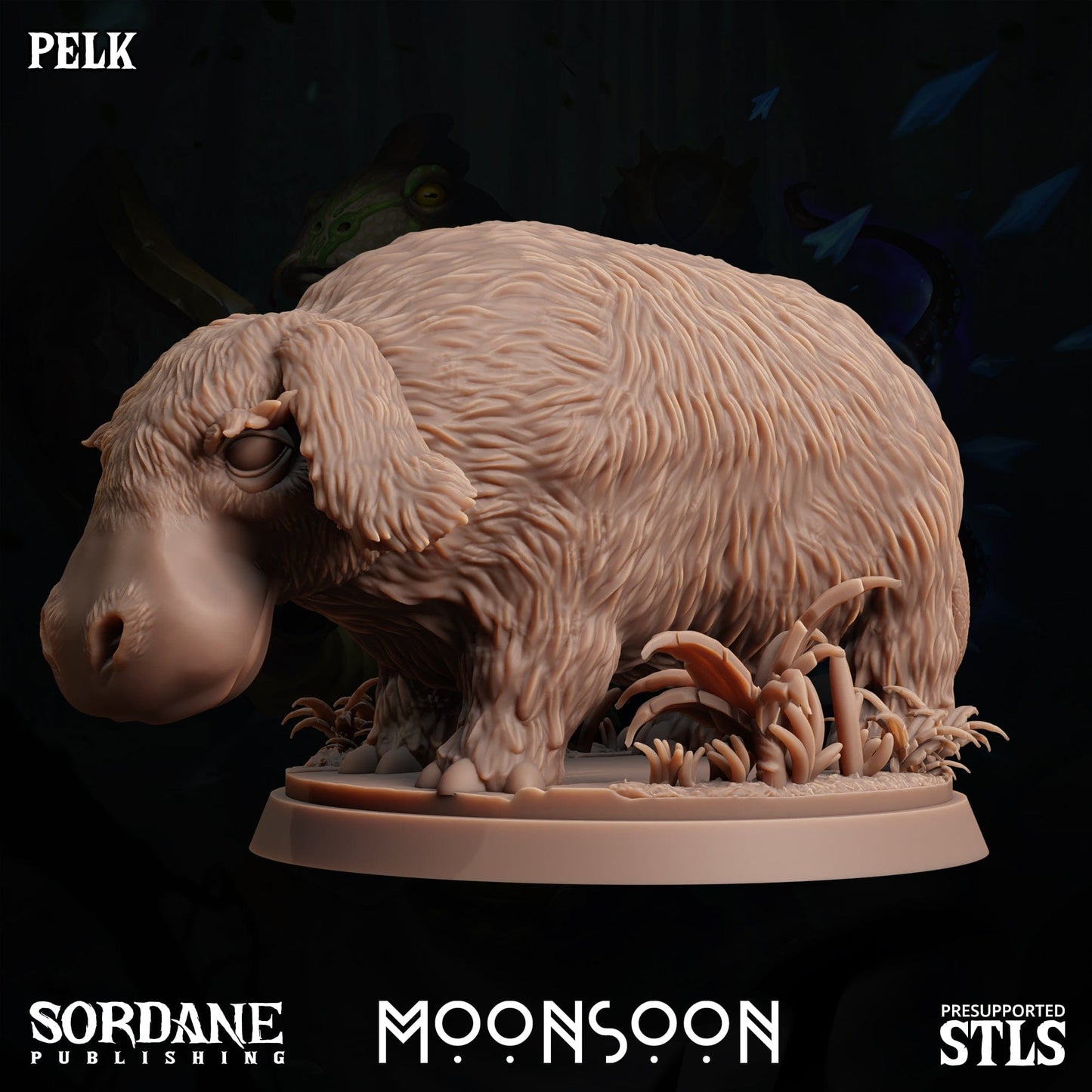 3D Printed Sordane Publishing Pelk Moonsoon 28 32mm D&D - 3D Printing Boss 