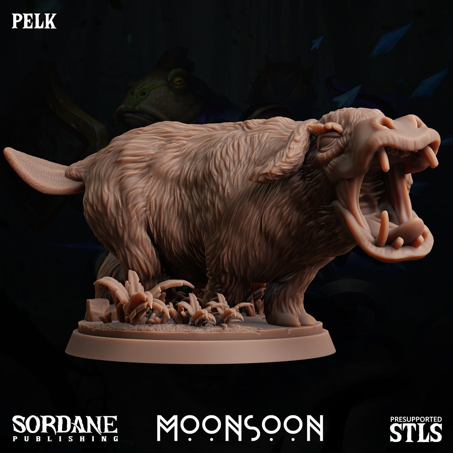 3D Printed Sordane Publishing Pelk Moonsoon 28 32mm D&D - 3D Printing Boss 