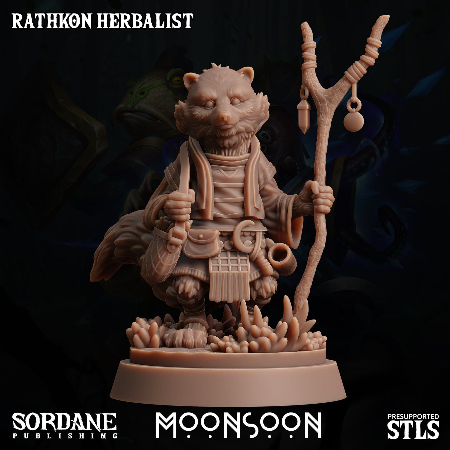3D Printed Sordane Publishing Rathkon Herbalist 28 32mm D&D - 3D Printing Boss 