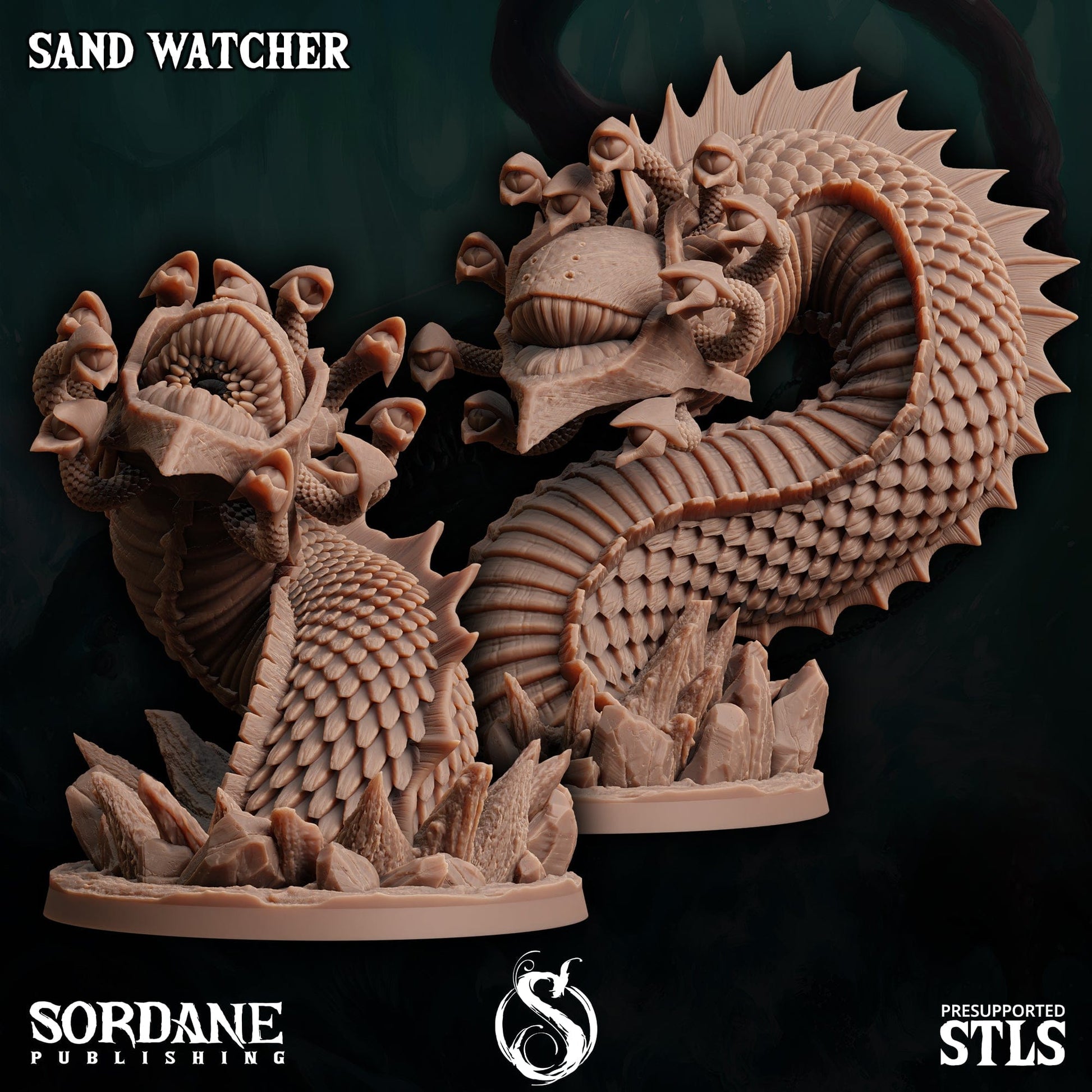 3D Printed Sordane Publishing Sand Watcher 28 32mm D&D - 3D Printing Boss 