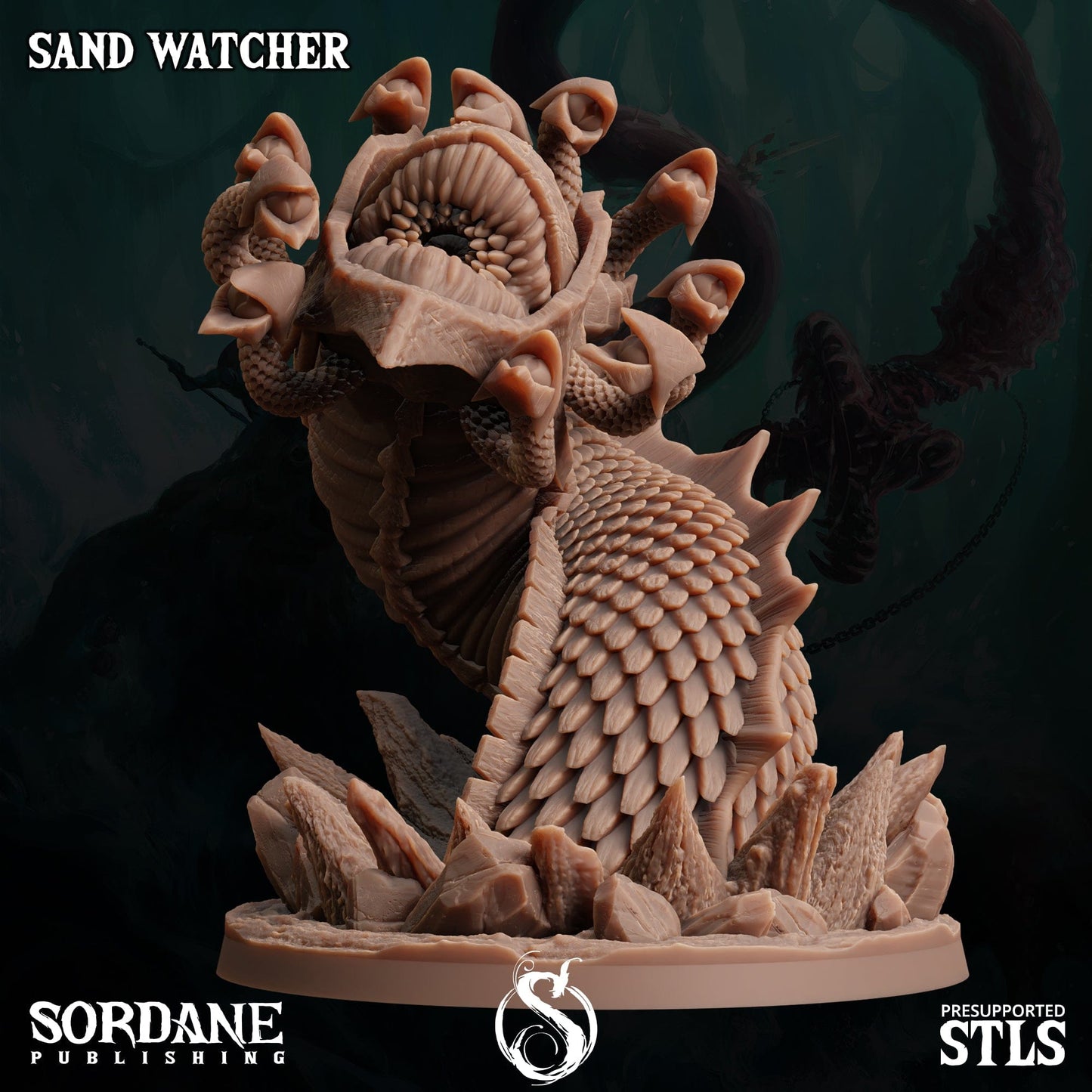 3D Printed Sordane Publishing Sand Watcher 28 32mm D&D - 3D Printing Boss 