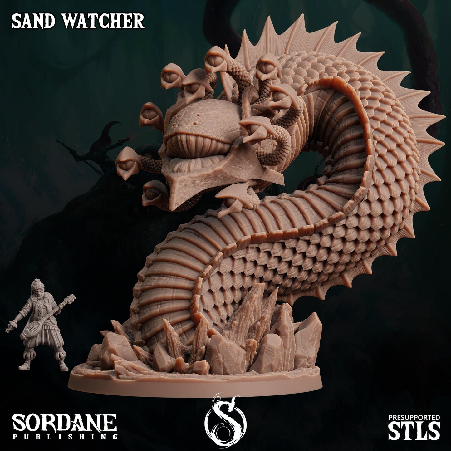 3D Printed Sordane Publishing Sand Watcher 28 32mm D&D - 3D Printing Boss 
