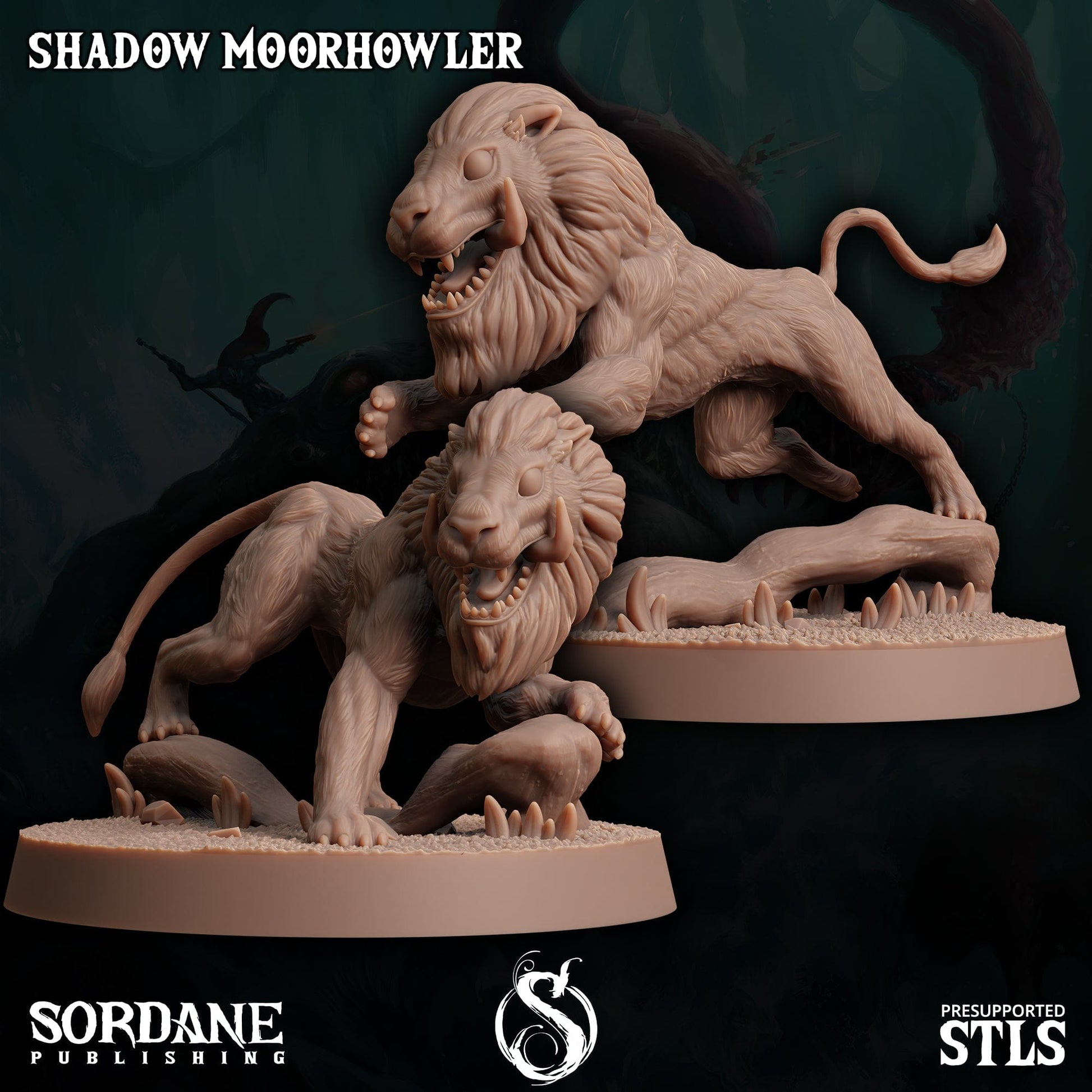 3D Printed Sordane Publishing Shadow Moorhowler 28 32mm D&D - 3D Printing Boss 