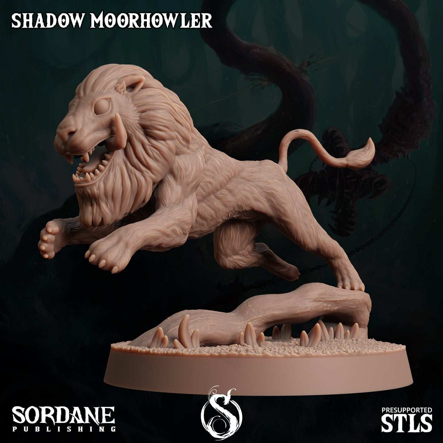 3D Printed Sordane Publishing Shadow Moorhowler 28 32mm D&D - 3D Printing Boss 