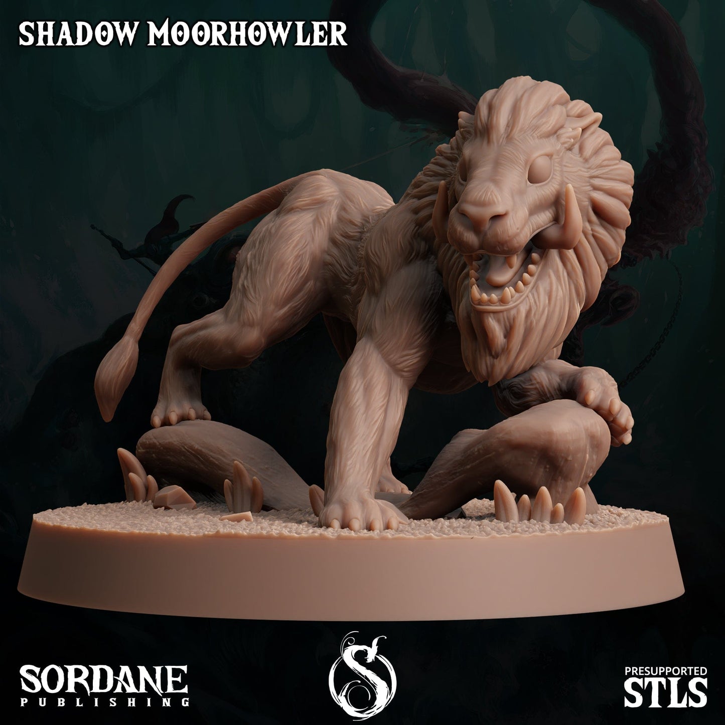 3D Printed Sordane Publishing Shadow Moorhowler 28 32mm D&D - 3D Printing Boss 
