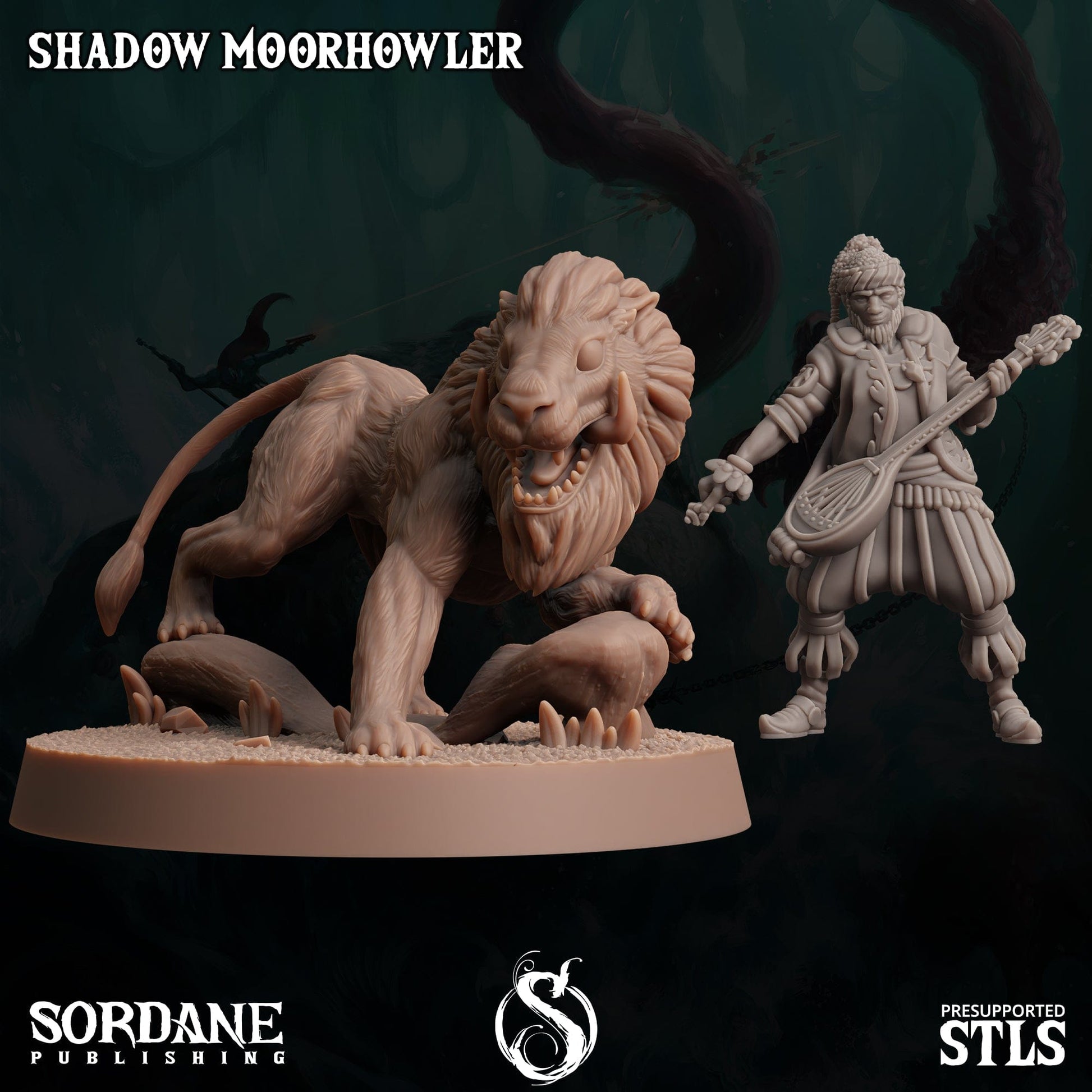 3D Printed Sordane Publishing Shadow Moorhowler 28 32mm D&D - 3D Printing Boss 