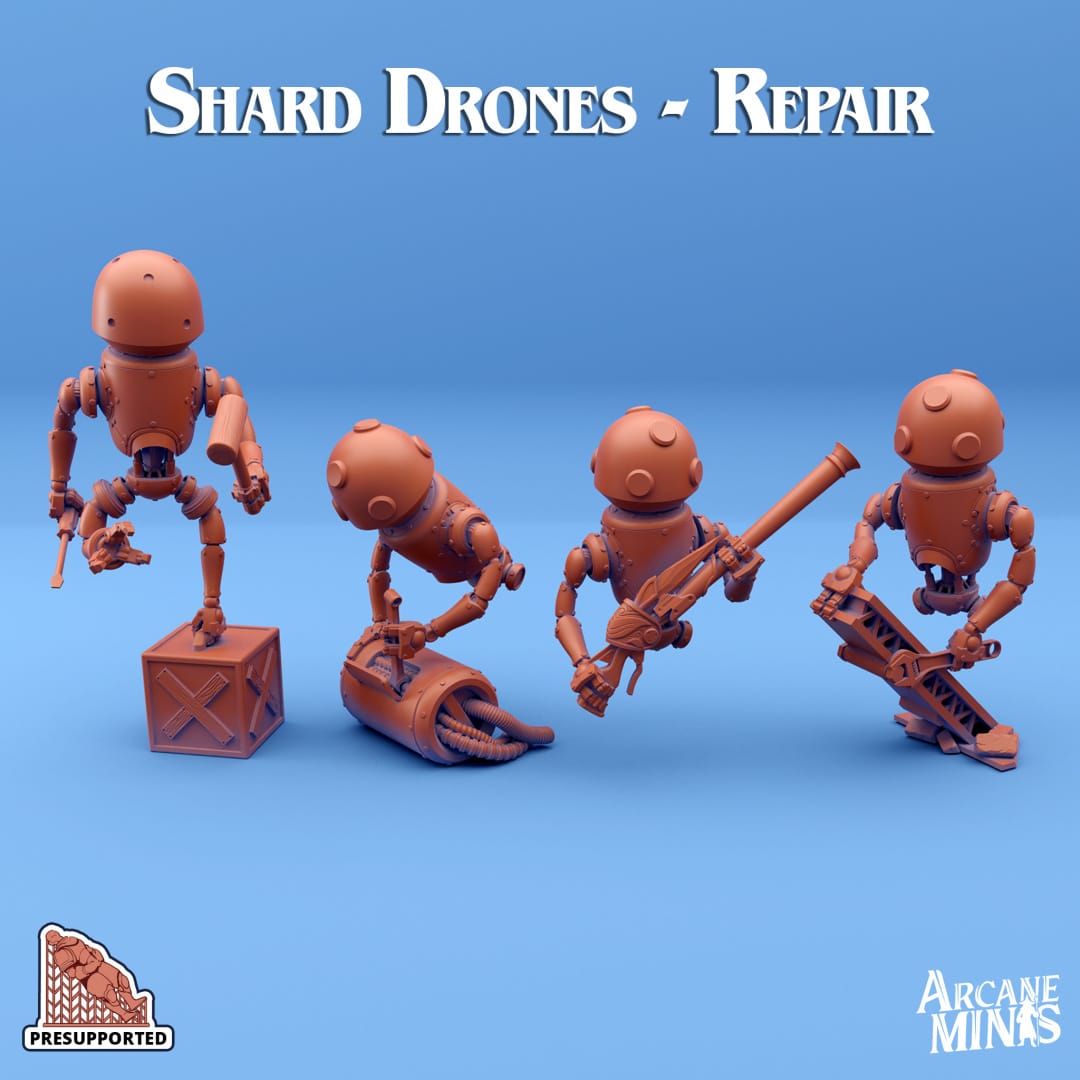 3D Printed Sordane Publishing Shard Drones 28 32mm D&D - 3D Printing Boss 