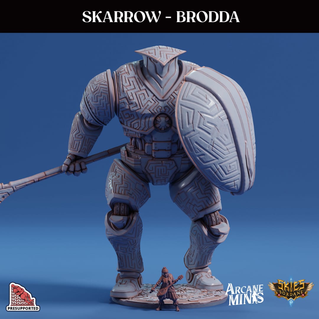 3D Printed Sordane Publishing Skarrow Class Guardians 28 32mm D&D - 3D Printing Boss 
