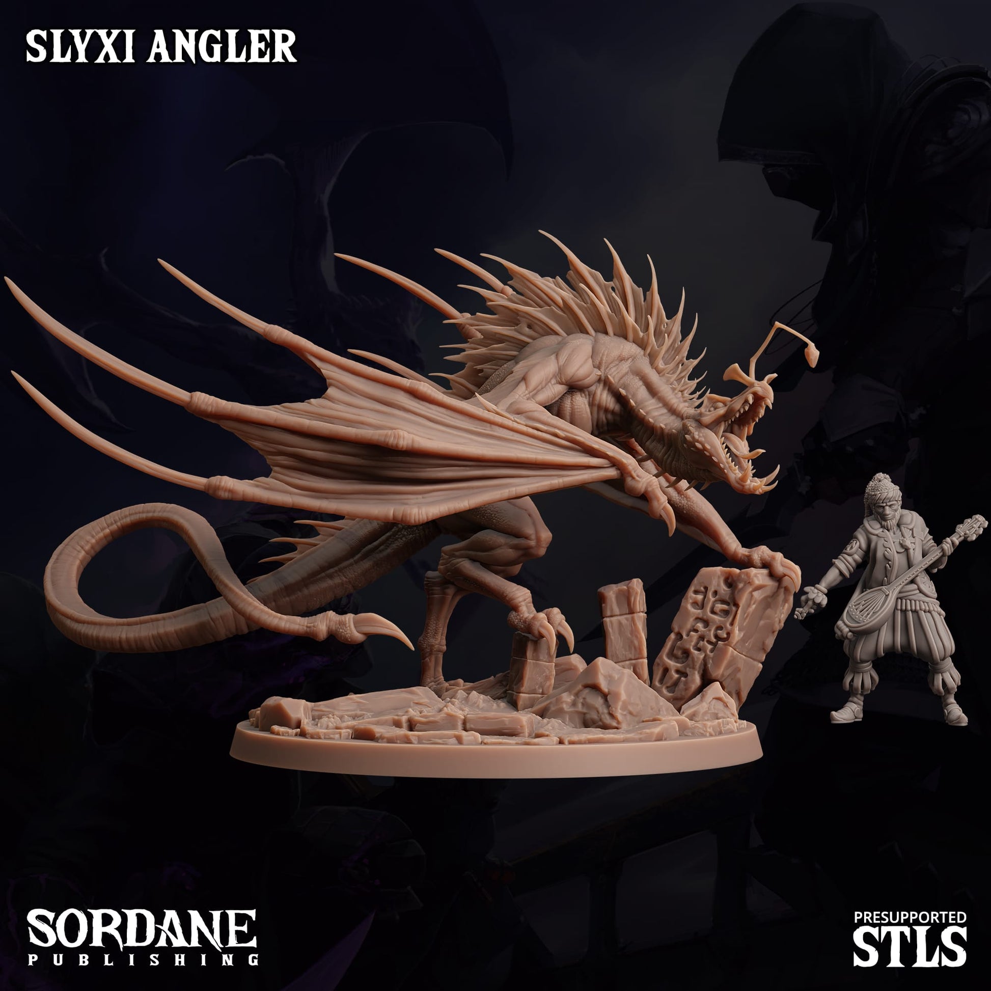 3D Printed Sordane Publishing Slyxi Angler 28 32mm D&D - 3D Printing Boss 