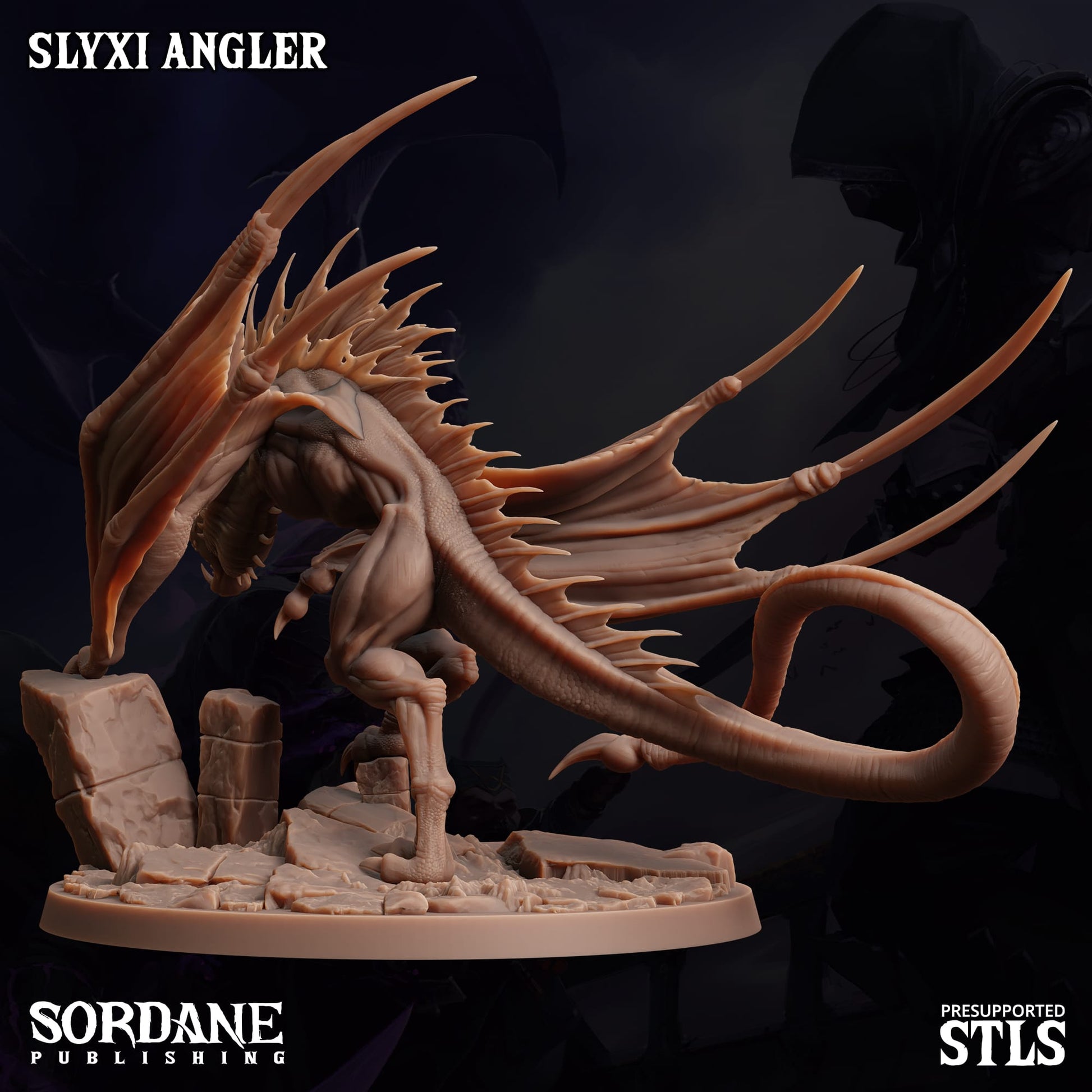 3D Printed Sordane Publishing Slyxi Angler 28 32mm D&D - 3D Printing Boss 