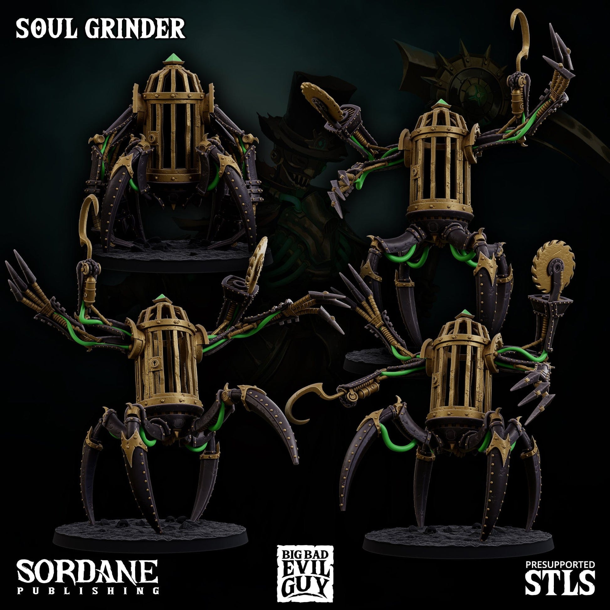 3D Printed Sordane Publishing Soul Grinder 28 32mm D&D - 3D Printing Boss 