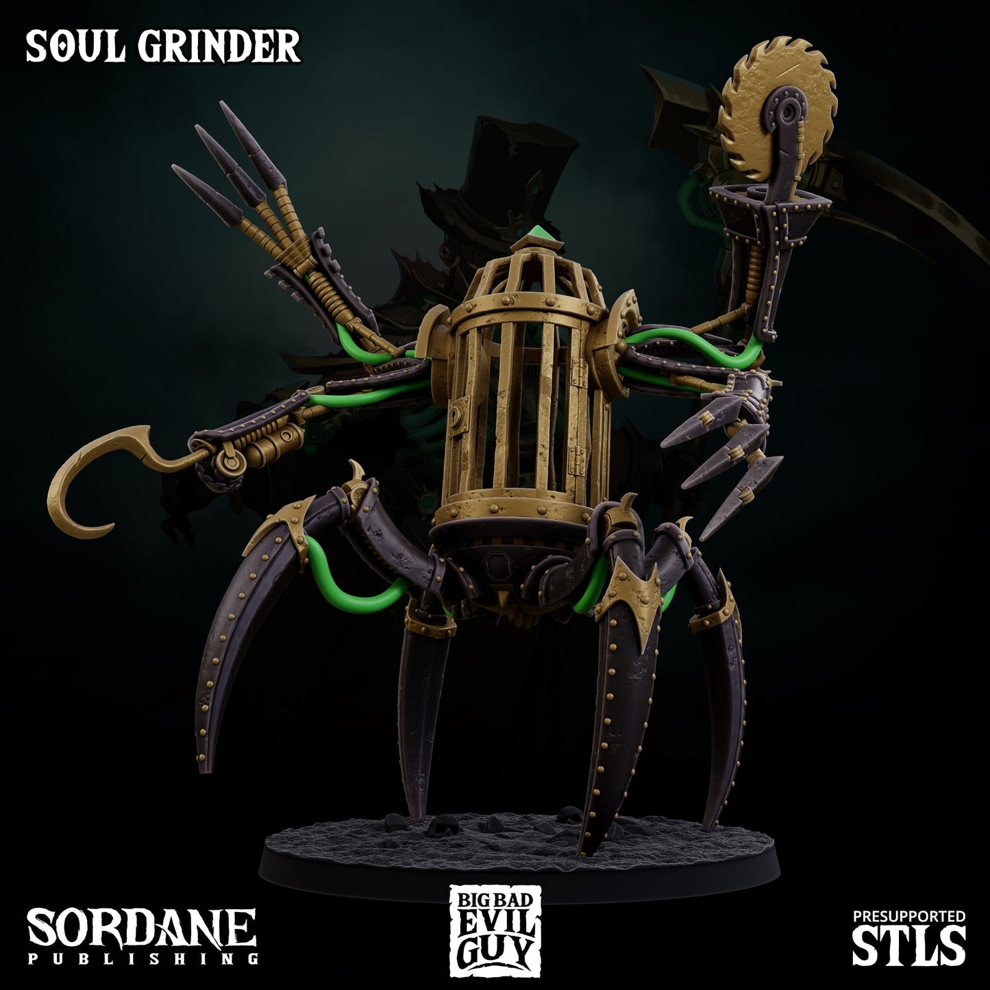 3D Printed Sordane Publishing Soul Grinder 28 32mm D&D - 3D Printing Boss 
