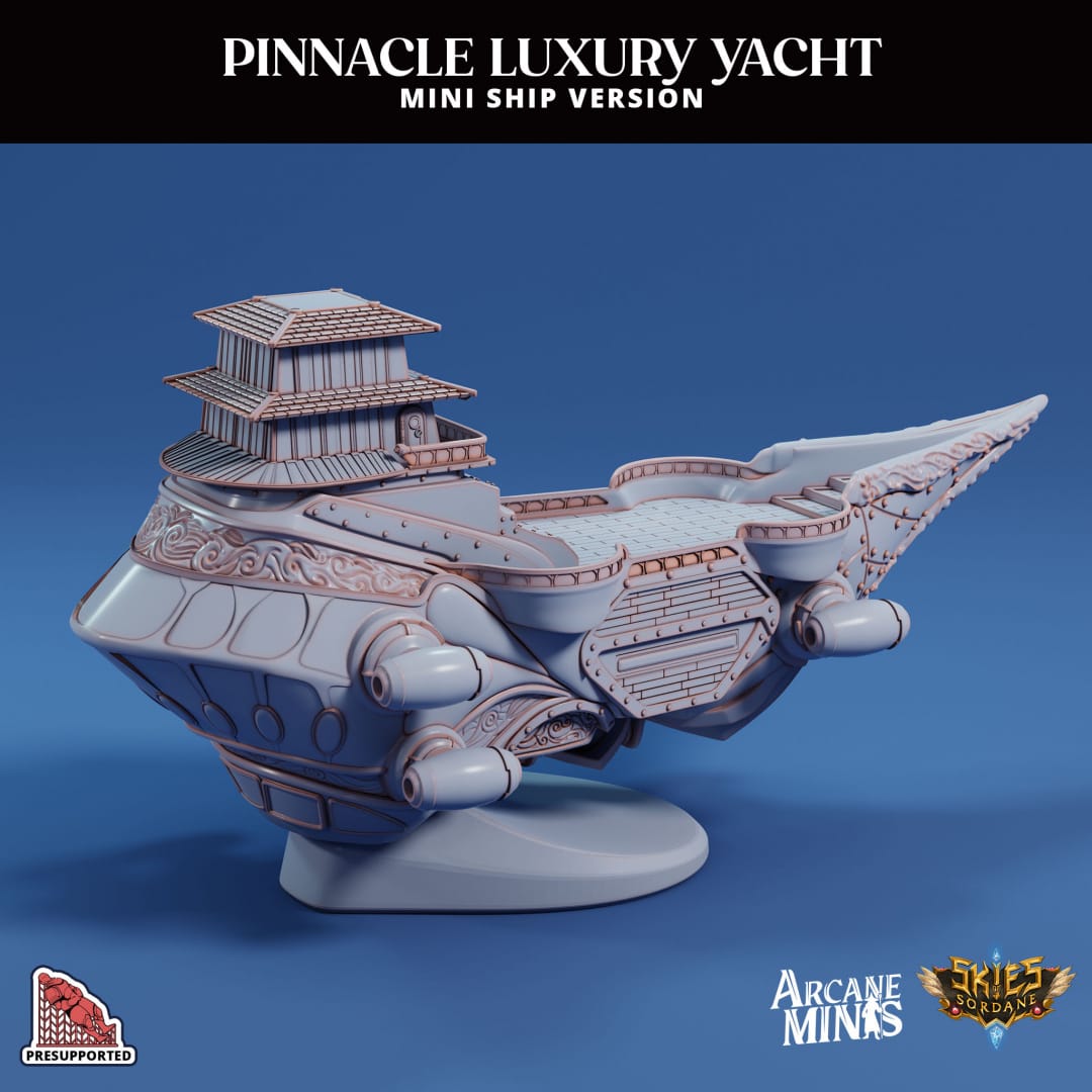 3D Printed Sordane Publishing The Pinnacle Mini Ship 28 32mm D&D - 3D Printing Boss 