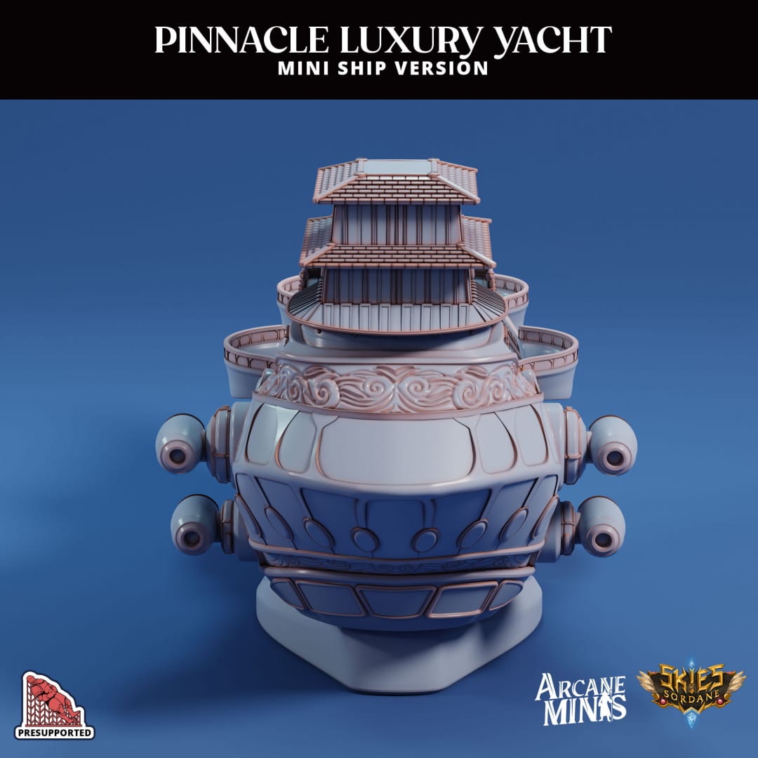 3D Printed Sordane Publishing The Pinnacle Mini Ship 28 32mm D&D - 3D Printing Boss 
