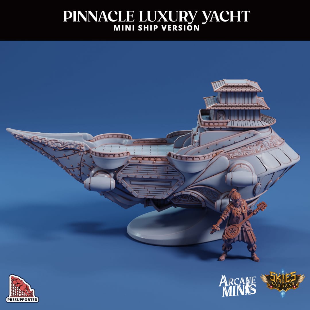 3D Printed Sordane Publishing The Pinnacle Mini Ship 28 32mm D&D - 3D Printing Boss 