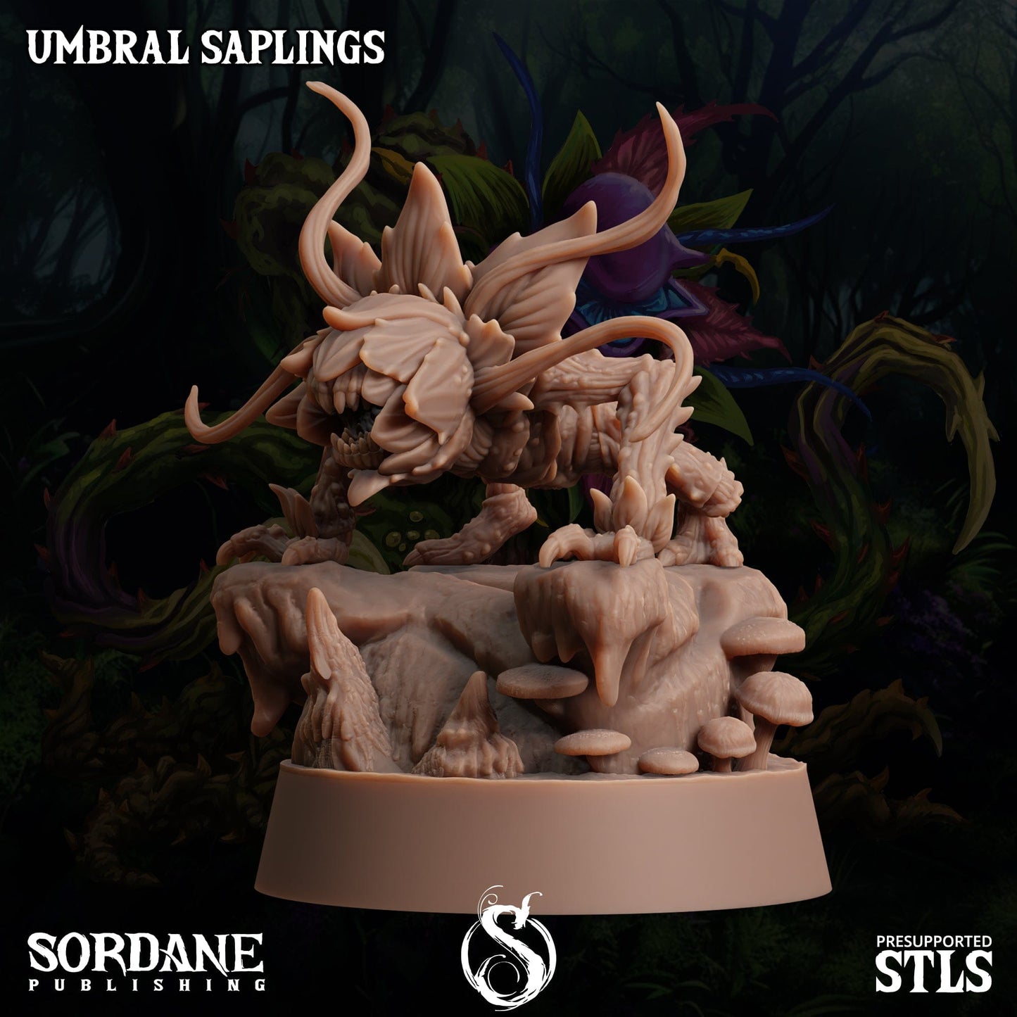 3D Printed Sordane Publishing Umbral Saplings 28 32mm D&D - 3D Printing Boss 