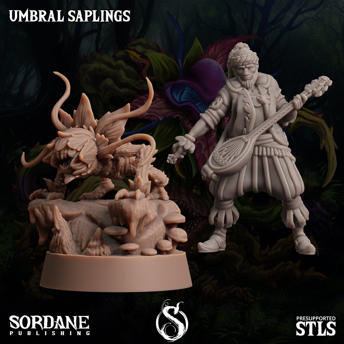 3D Printed Sordane Publishing Umbral Saplings 28 32mm D&D - 3D Printing Boss 