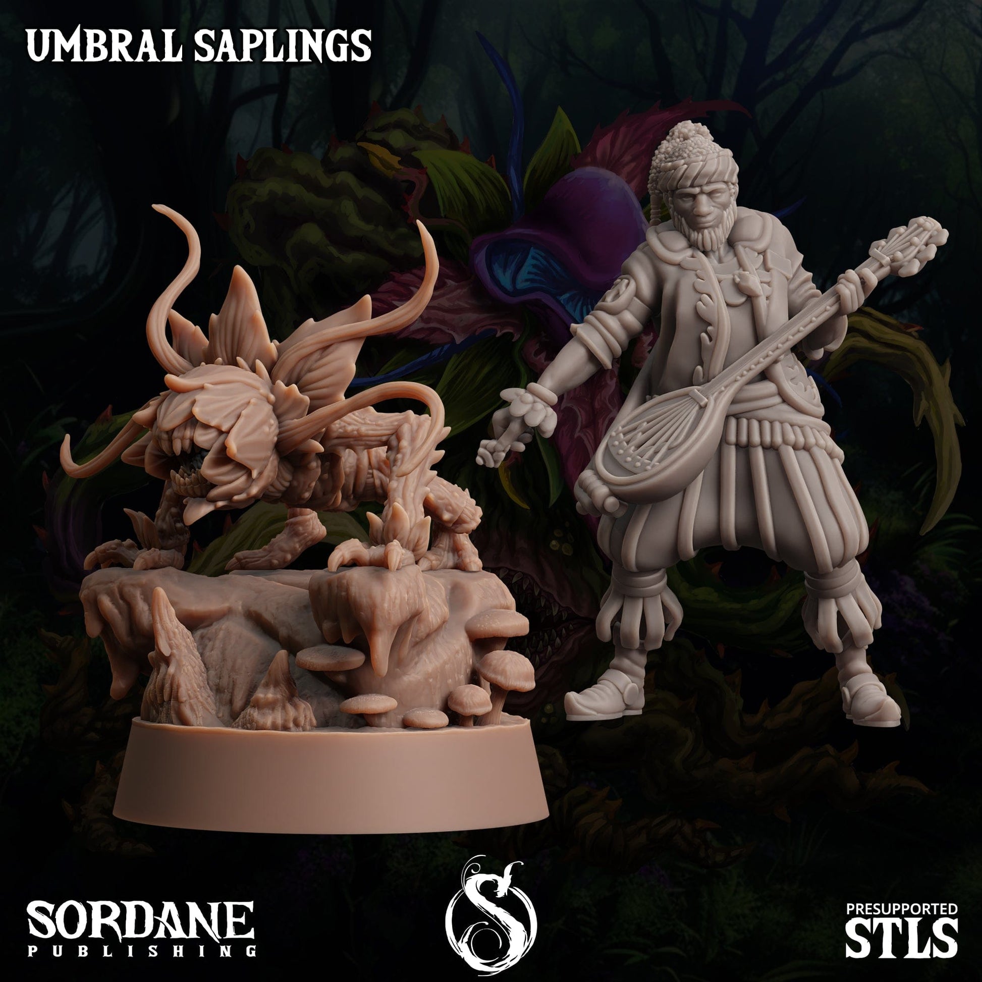 3D Printed Sordane Publishing Umbral Saplings 28 32mm D&D - 3D Printing Boss 