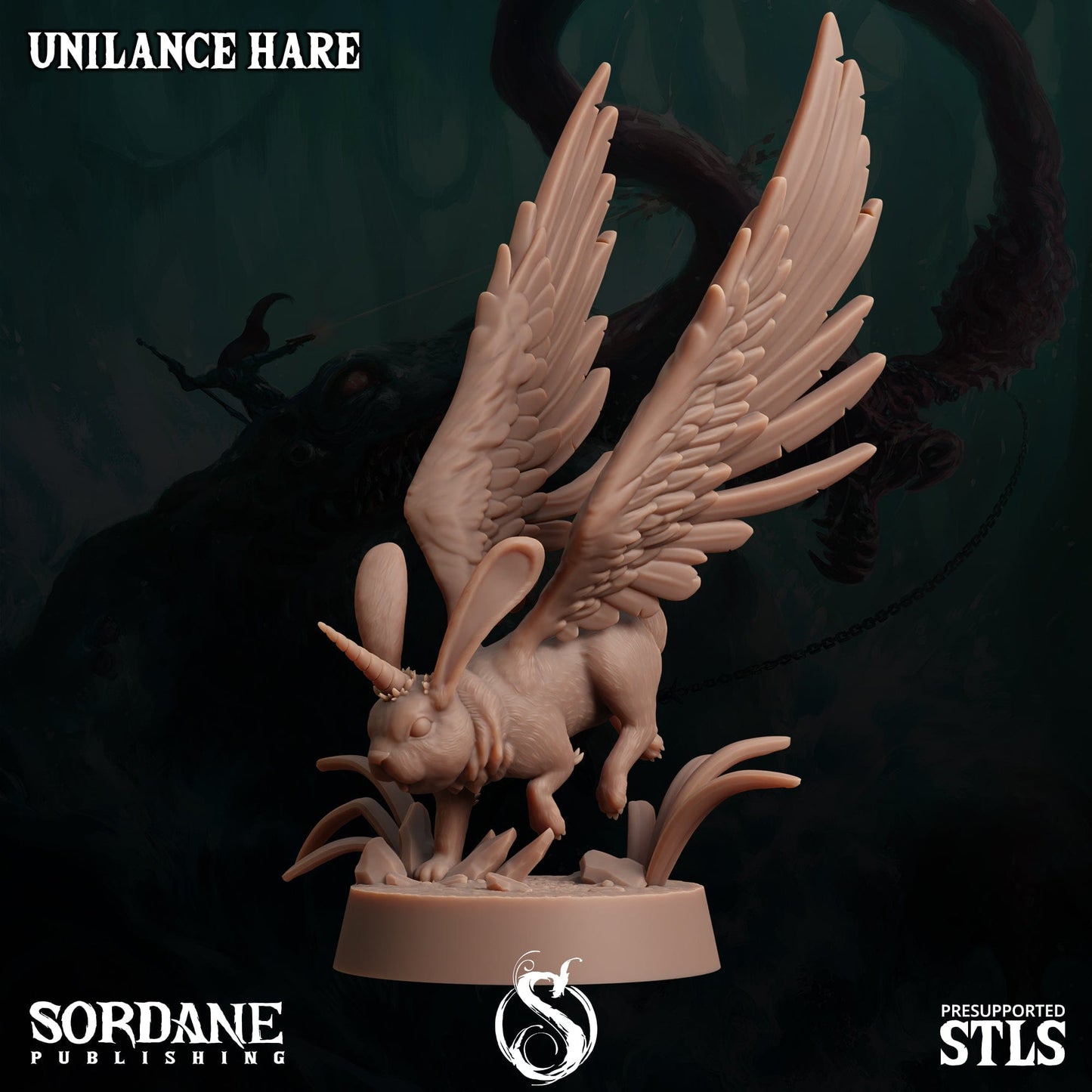 3D Printed Sordane Publishing Unilance Hare 28 32mm D&D - 3D Printing Boss 