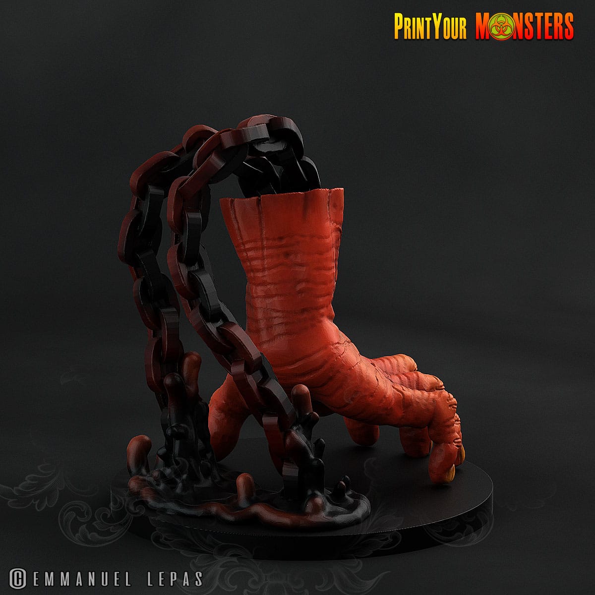 3D PrintedPrint your Monster The Abyssal Hand Horrors - Oculomains Chained Guardians 28mm 32mm D&D - 3D Printing Boss 