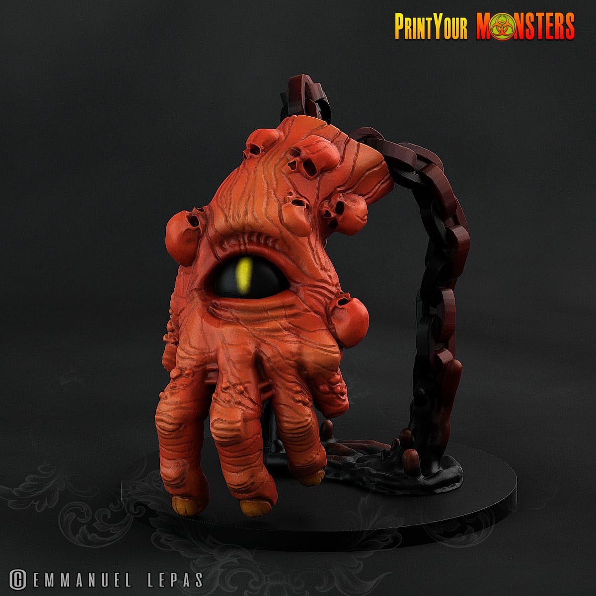 3D PrintedPrint your Monster The Abyssal Hand Horrors - Oculomains Chained Guardians 28mm 32mm D&D - 3D Printing Boss 