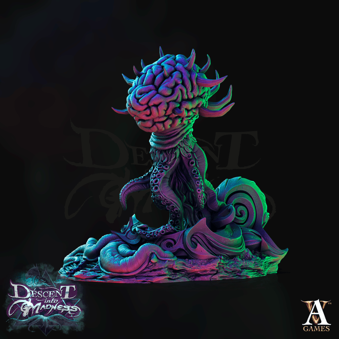 3DPrinted Archvillain Games Descent into Madness - Elder Brain 28mm 32mm D&D - 3D Printing Boss 
