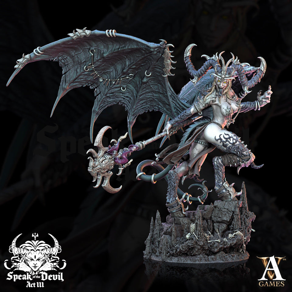 3D Printed Archvillain Games Illyra'Vash The First Harlot Speak of the Devil Vol. III 28 32mm D&D - Charming Terrain