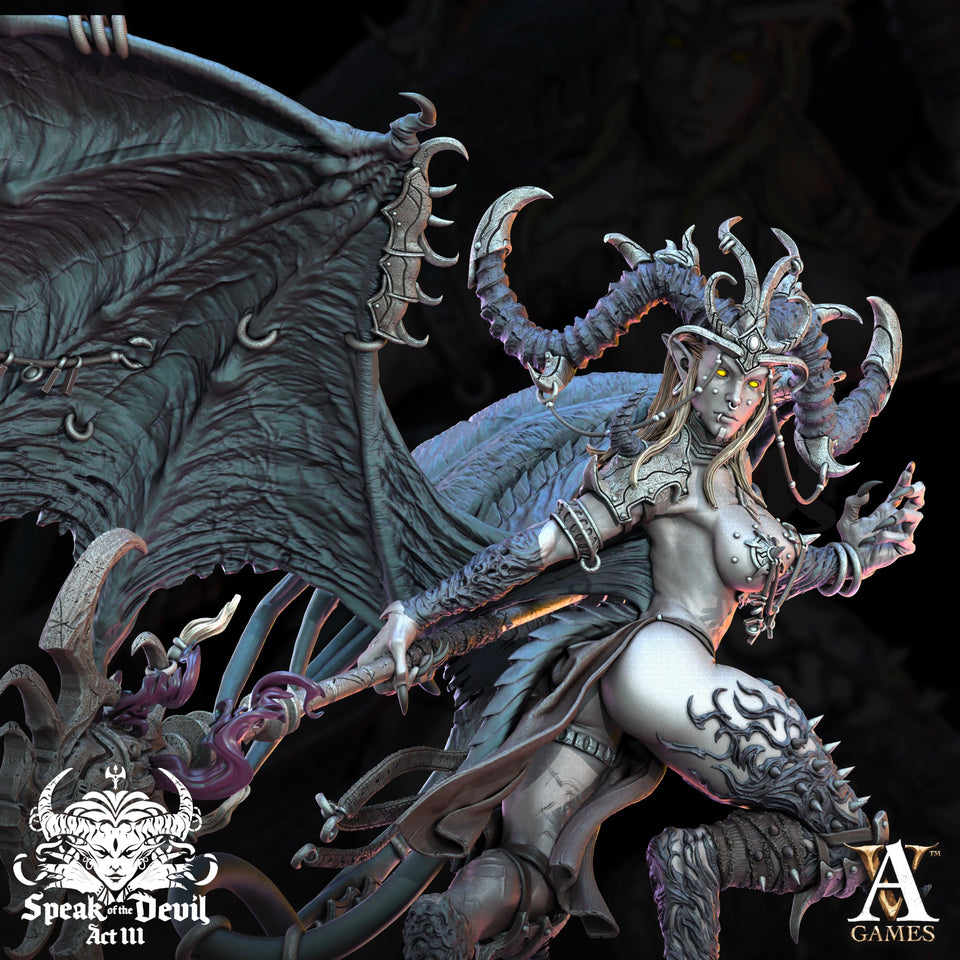 3D Printed Archvillain Games Illyra'Vash The First Harlot Speak of the Devil Vol. III 28 32mm D&D - Charming Terrain